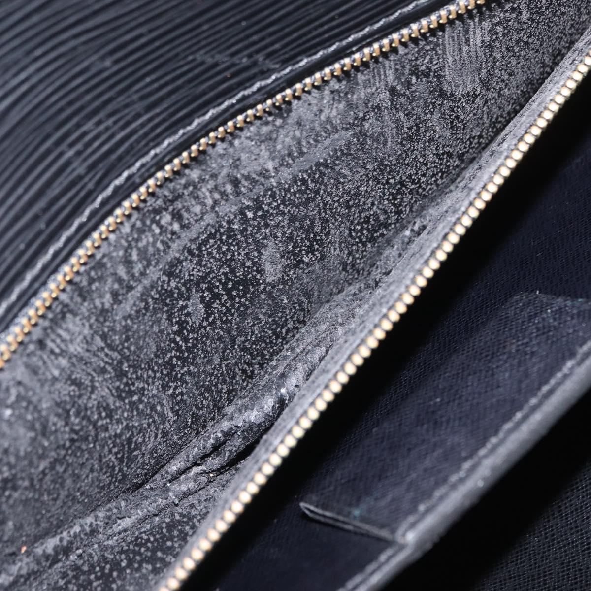 LOUIS VUITTON Epi Serviette Conseiller Business Bag Black M54422 LV Auth 201359