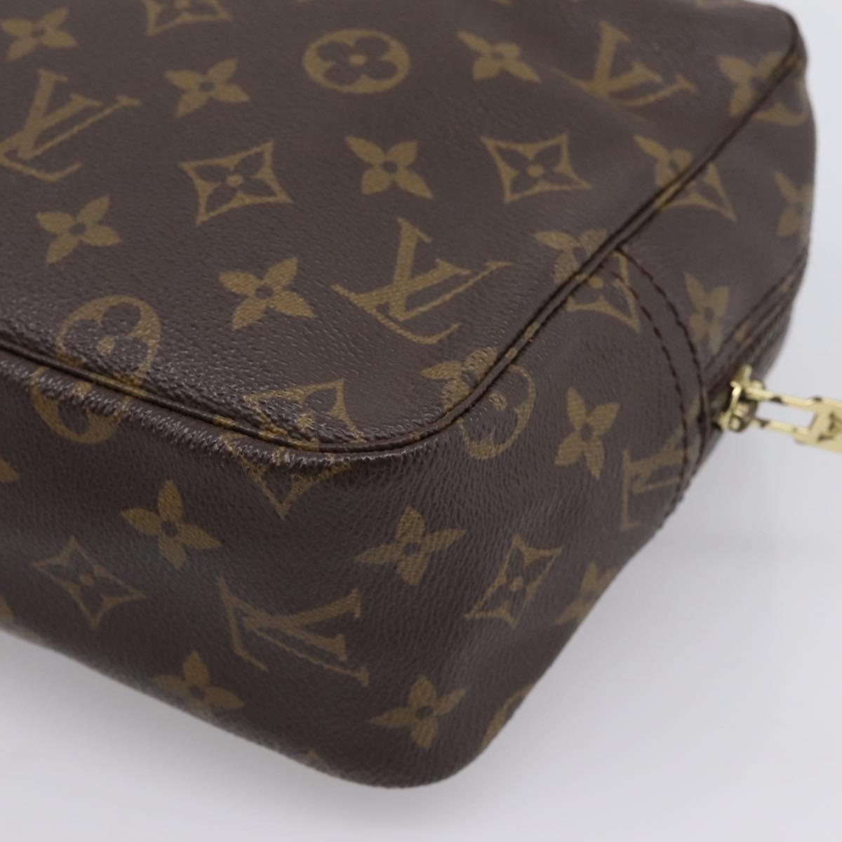 LOUIS VUITTON Monogram Trousse Toilette 28 Clutch Bag M47522 LV Auth 201381