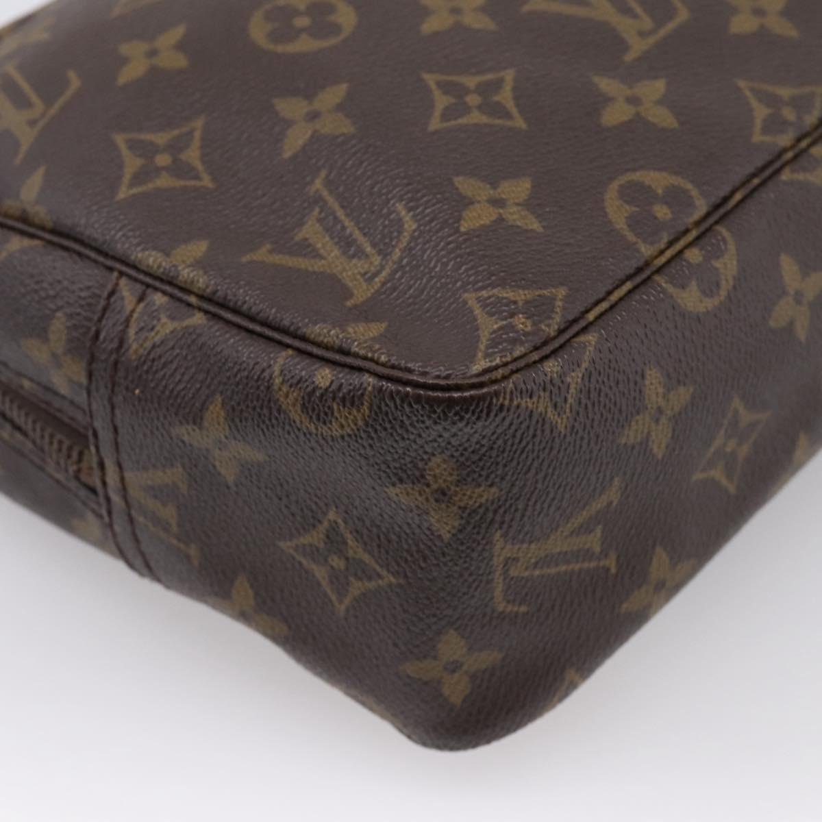 LOUIS VUITTON Monogram Trousse Toilette 28 Clutch Bag M47522 LV Auth 201381