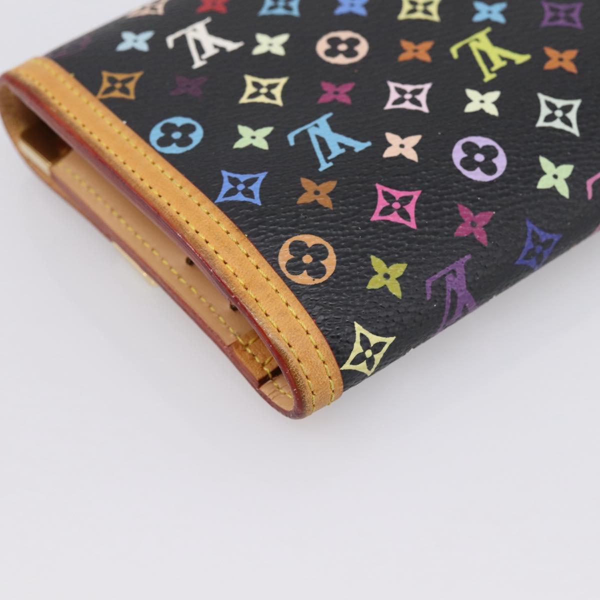 LOUIS VUITTON Monogram Multicolor Porte Tresor Wallet M92658 LV Auth 201383V