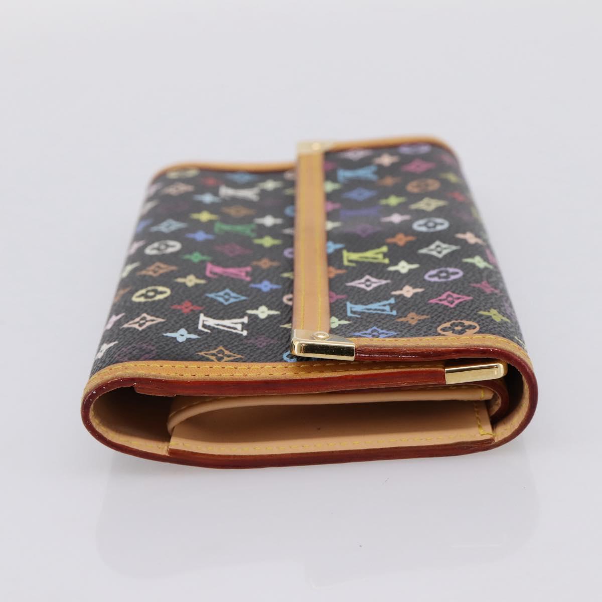 LOUIS VUITTON Monogram Multicolor Porte Tresor Wallet M92658 LV Auth 201383V