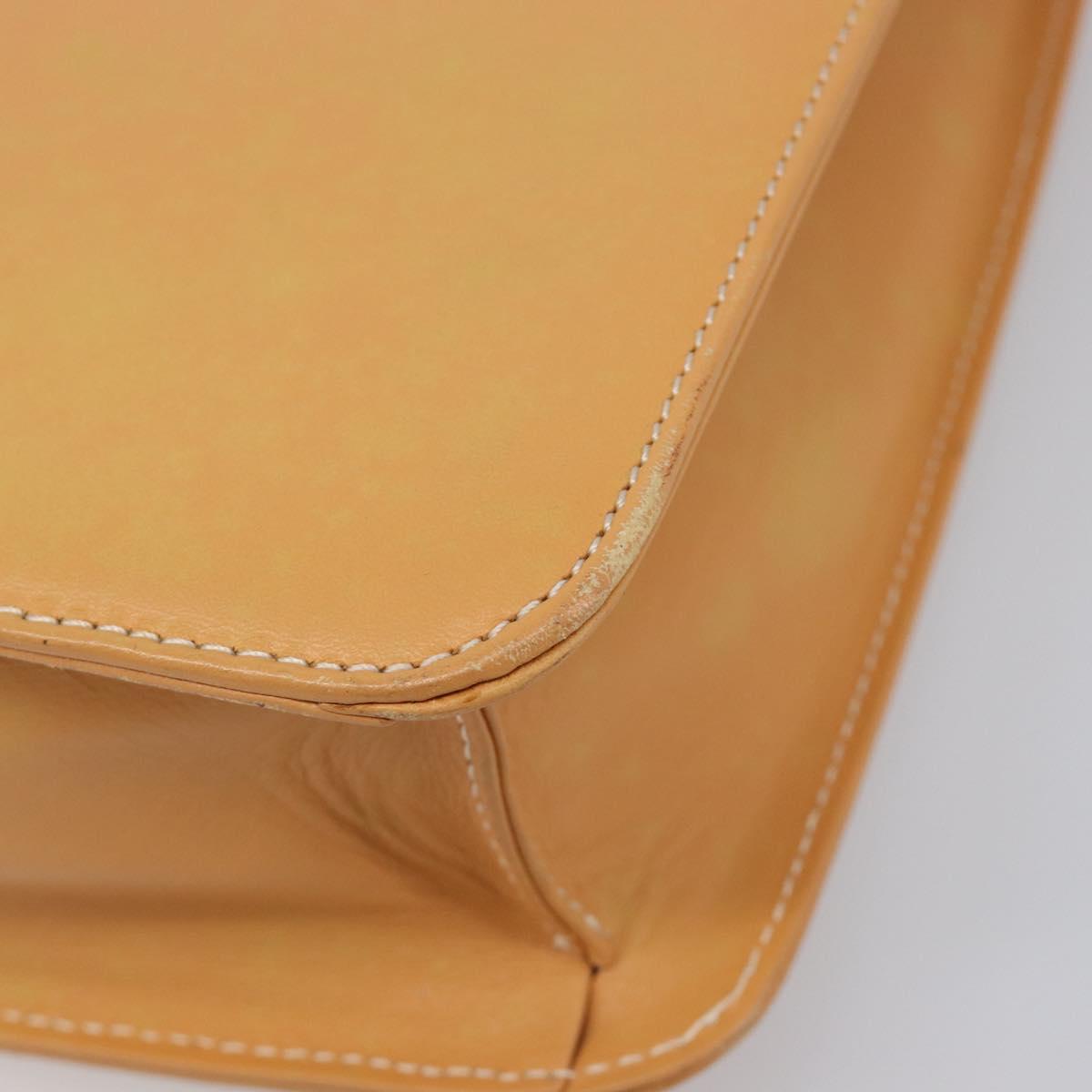 Burberrys Nova Check Shoulder Bag Leather Beige Gold Auth 201388