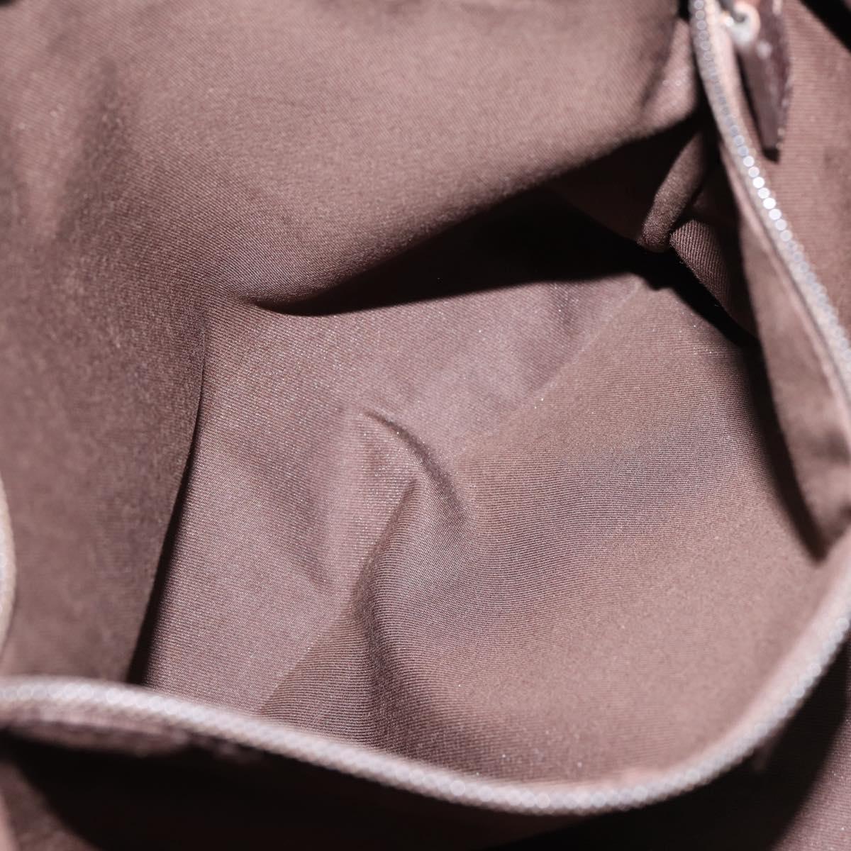 GUCCI GG Canvas Web Sherry Line Tote Bag Beige Silver 161836 Auth 201390A