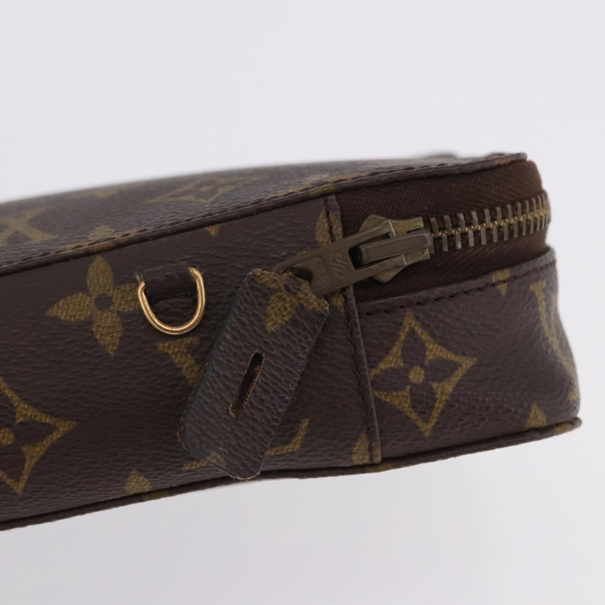 LOUIS VUITTON Monogram Pochette Monte Carlo Jewelry Box M47350 LV Auth 201397A