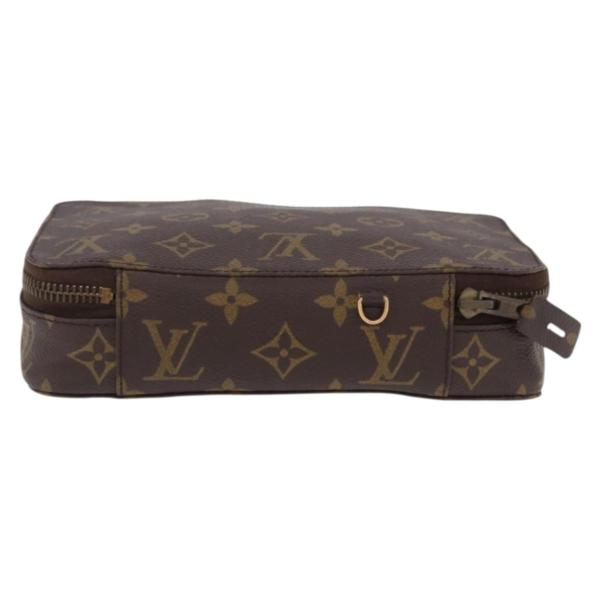 LOUIS VUITTON Monogram Pochette Monte Carlo Jewelry Box M47350 LV Auth 201397A