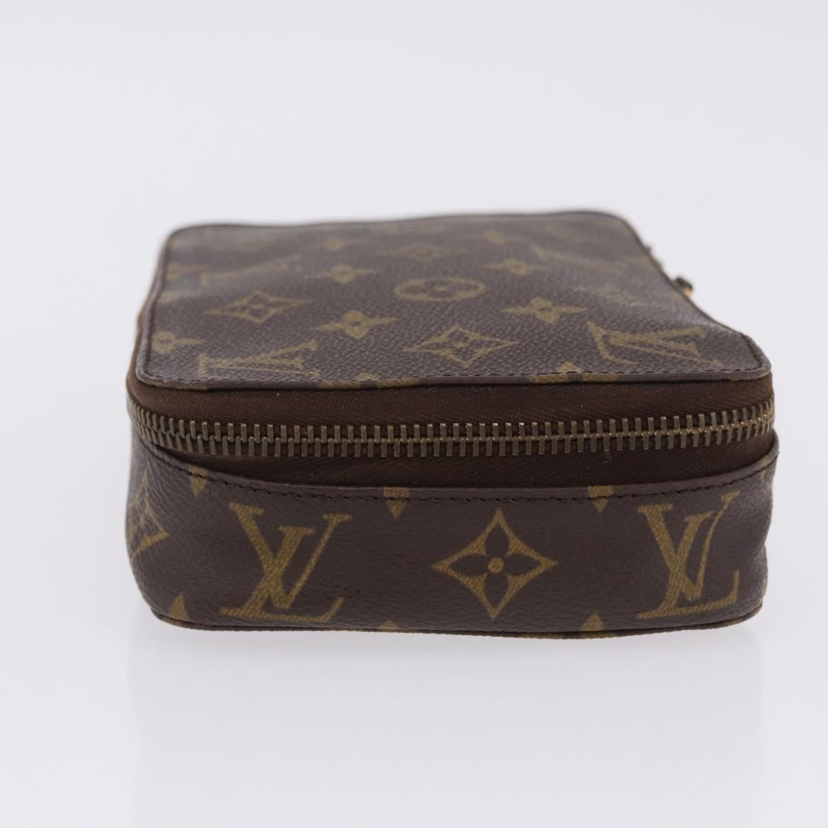 LOUIS VUITTON Monogram Pochette Monte Carlo Jewelry Box M47350 LV Auth 201397A