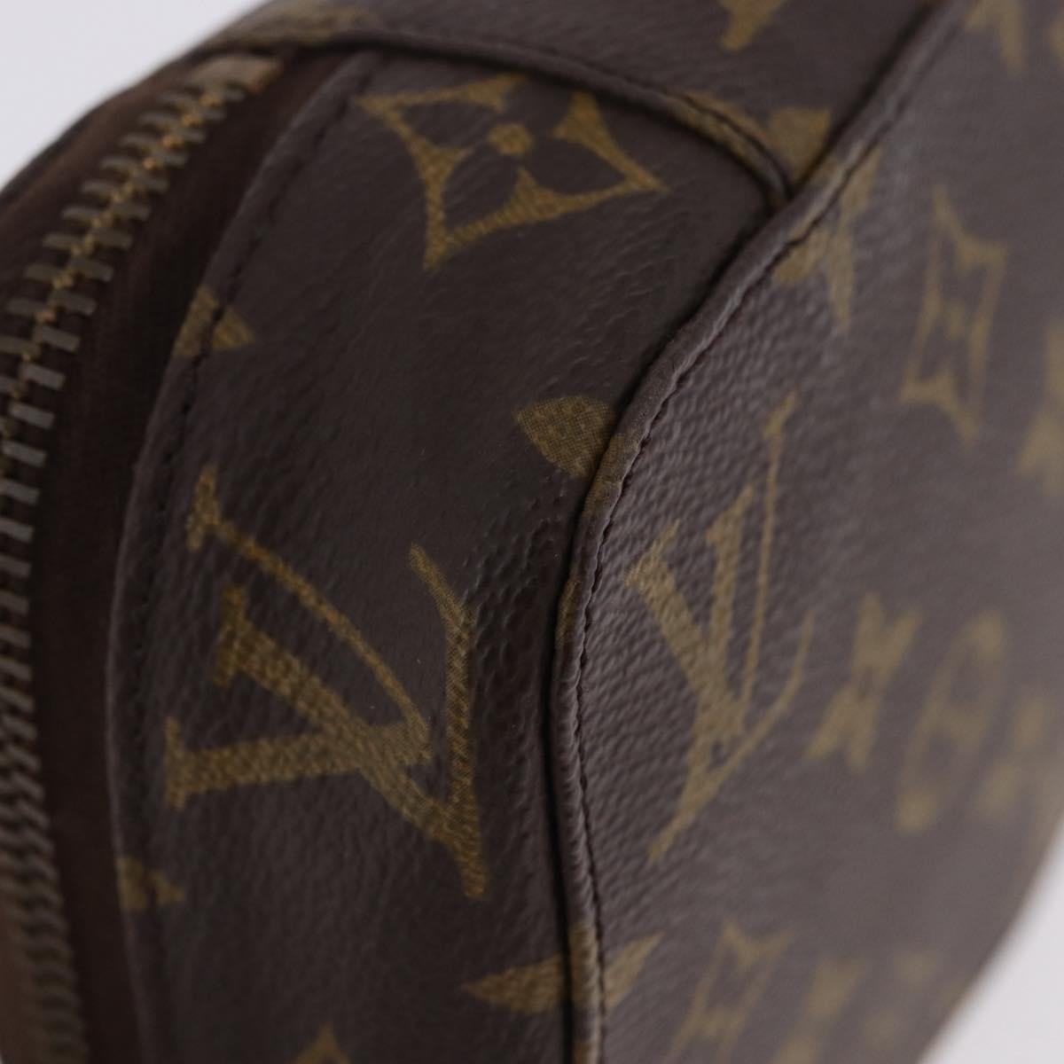 LOUIS VUITTON Monogram Pochette Monte Carlo Jewelry Box M47350 LV Auth 201397A