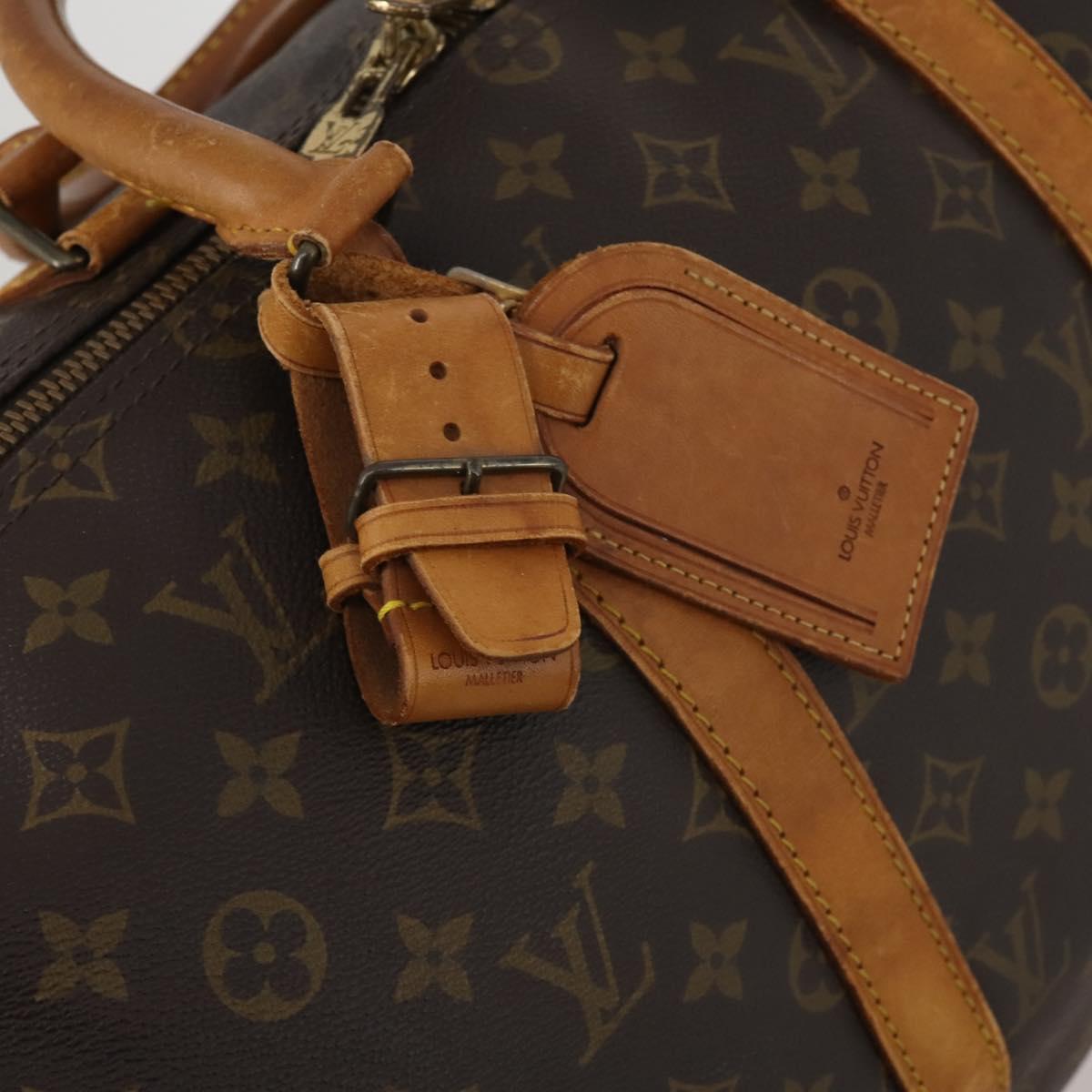 LOUIS VUITTON Monogram Keepall Bandouliere 50 Boston Bag M41416 LV Auth 201401