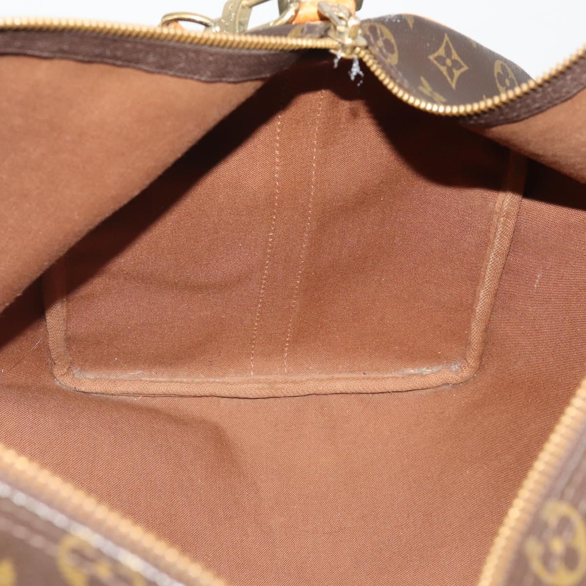 LOUIS VUITTON Monogram Keepall Bandouliere 50 Boston Bag M41416 LV Auth 201401
