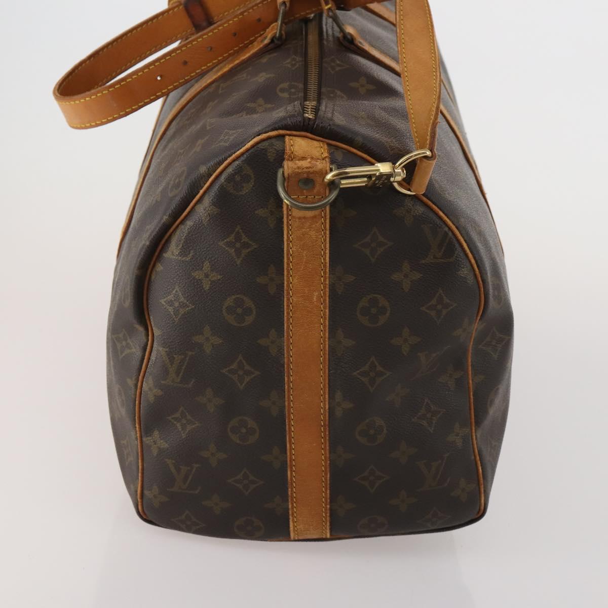 LOUIS VUITTON Monogram Keepall Bandouliere 50 Boston Bag M41416 LV Auth 201401