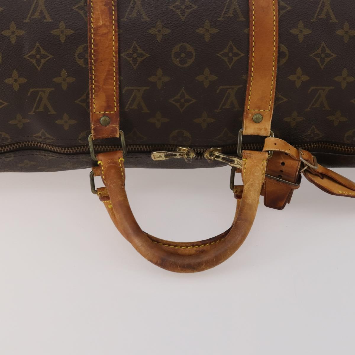 LOUIS VUITTON Monogram Keepall 50 Boston Bag M41426 LV Auth 201405