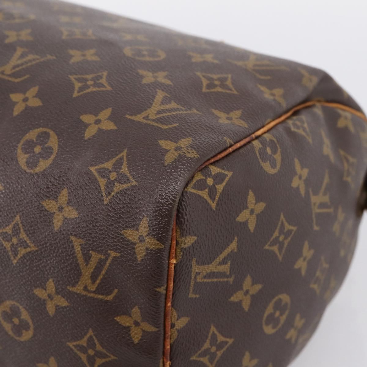 LOUIS VUITTON Monogram Speedy 30 Hand Bag M41526 LV Auth 201410
