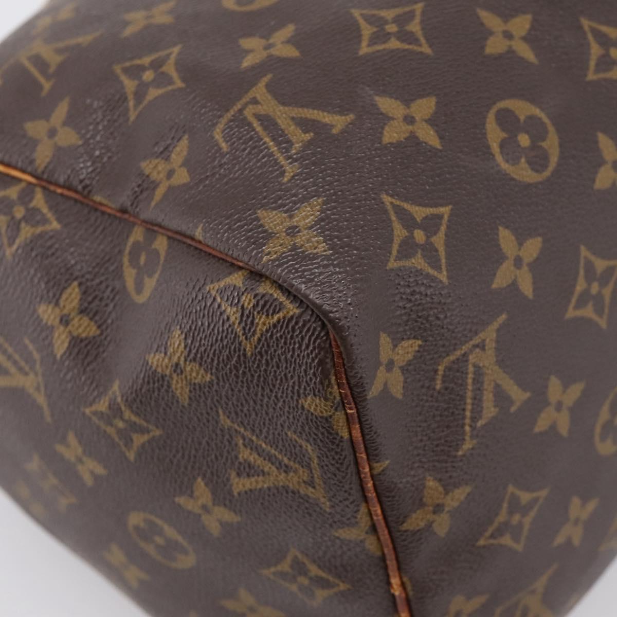 LOUIS VUITTON Monogram Speedy 30 Hand Bag M41526 LV Auth 201410