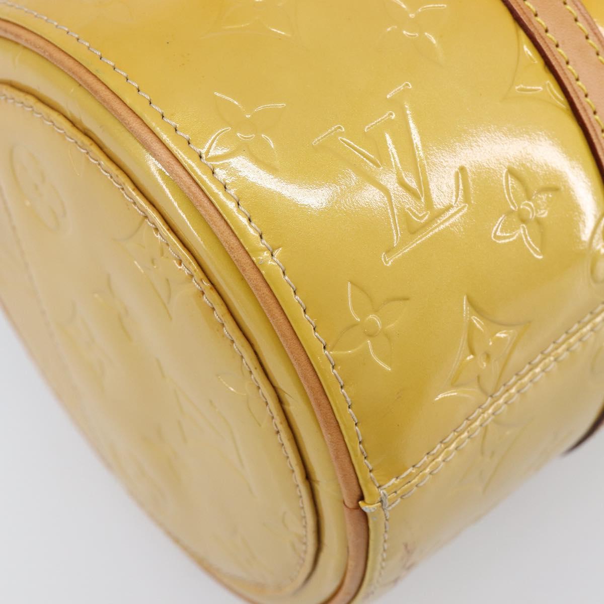LOUIS VUITTON Monogram Vernis Bedford Hand Bag Beige M91006 LV Auth 201414