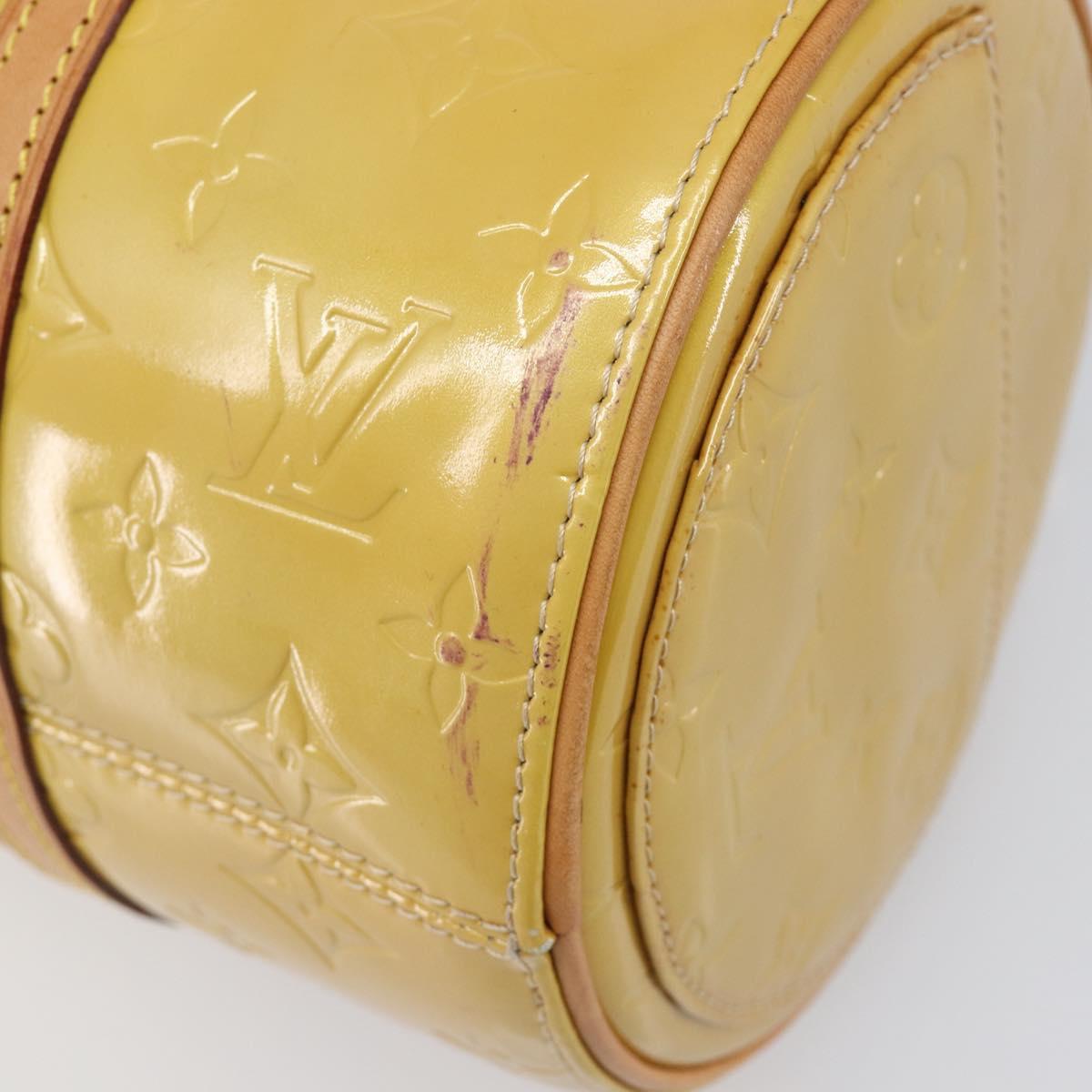 LOUIS VUITTON Monogram Vernis Bedford Hand Bag Beige M91006 LV Auth 201414