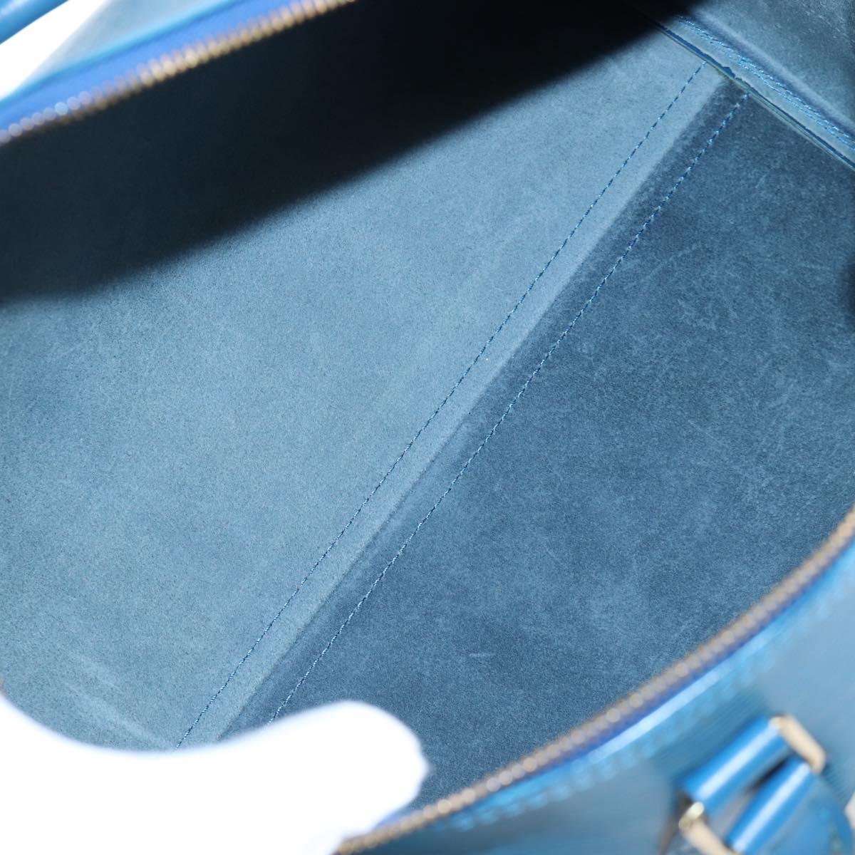 LOUIS VUITTON Epi Speedy 35 Hand Bag Toledo Blue M42995 LV Auth 201415V