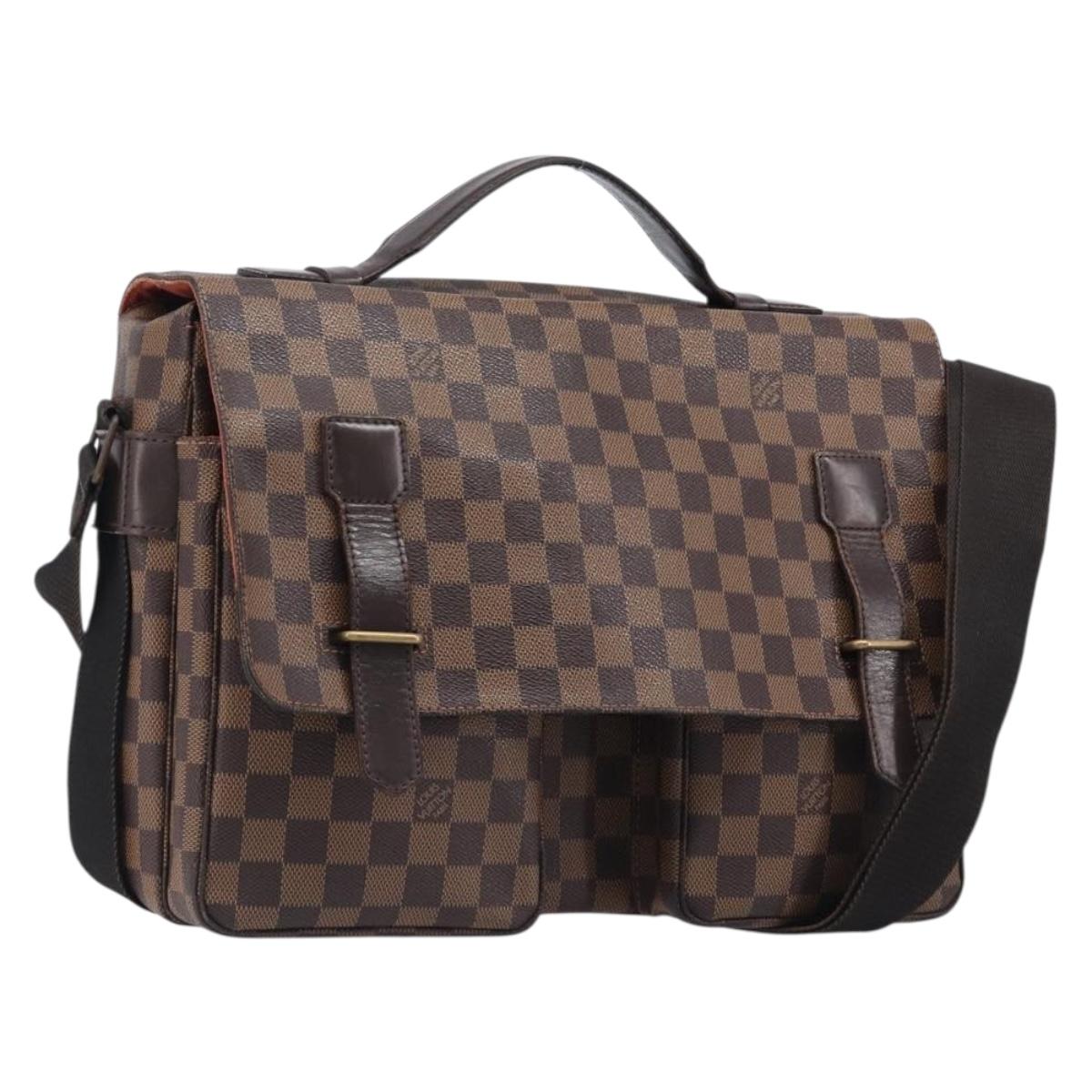 LOUIS VUITTON Damier Ebene Broadway Shoulder Bag N42270 LV Auth 201417