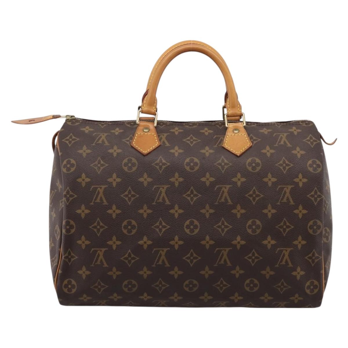 LOUIS VUITTON Monogram Speedy 35 Hand Bag M41524 LV Auth 201426