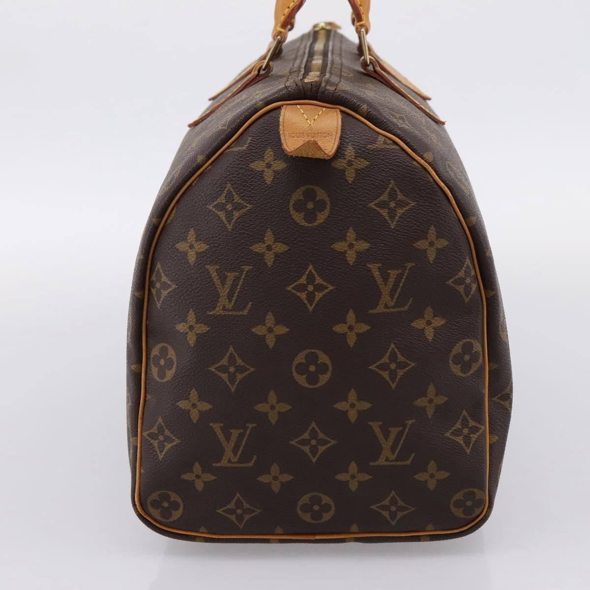 LOUIS VUITTON Monogram Speedy 35 Hand Bag M41524 LV Auth 201426