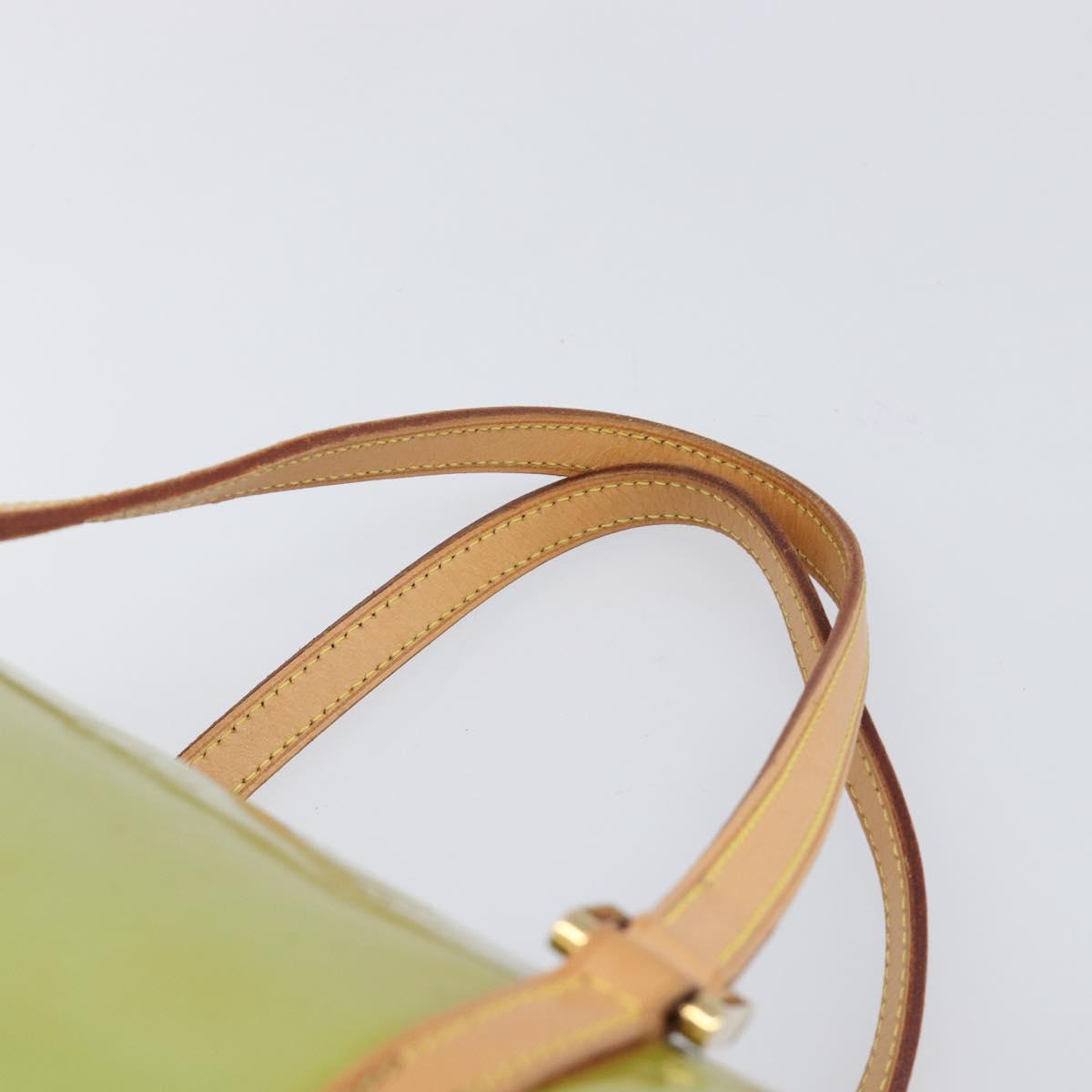 LOUIS VUITTON Monogram Vernis Bedford Hand Bag Baby Blue M91007 LV Auth 201430A
