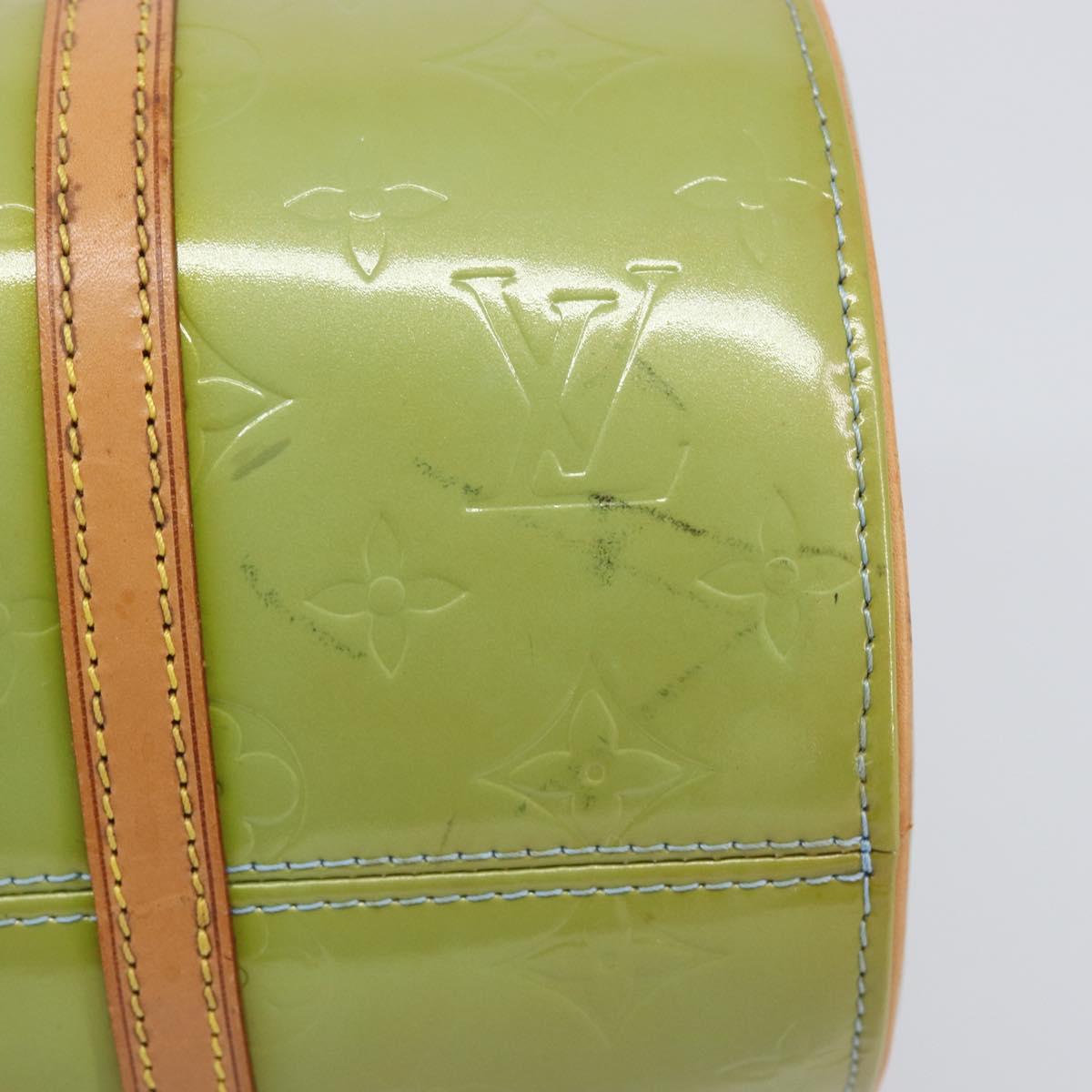 LOUIS VUITTON Monogram Vernis Bedford Hand Bag Baby Blue M91007 LV Auth 201430A