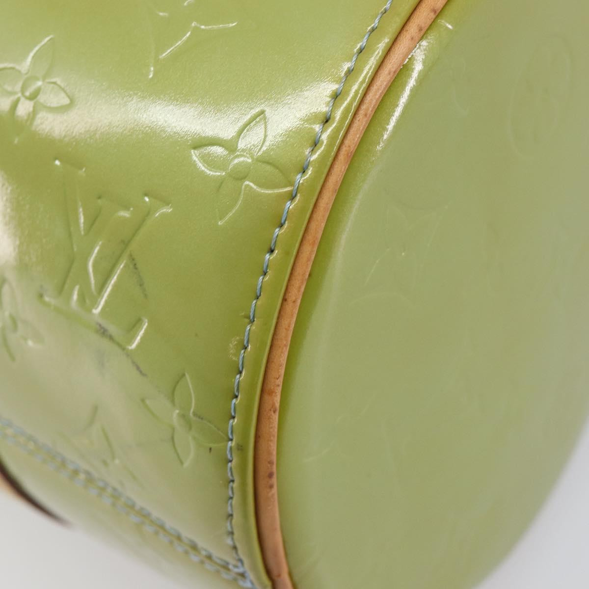 LOUIS VUITTON Monogram Vernis Bedford Hand Bag Baby Blue M91007 LV Auth 201430A