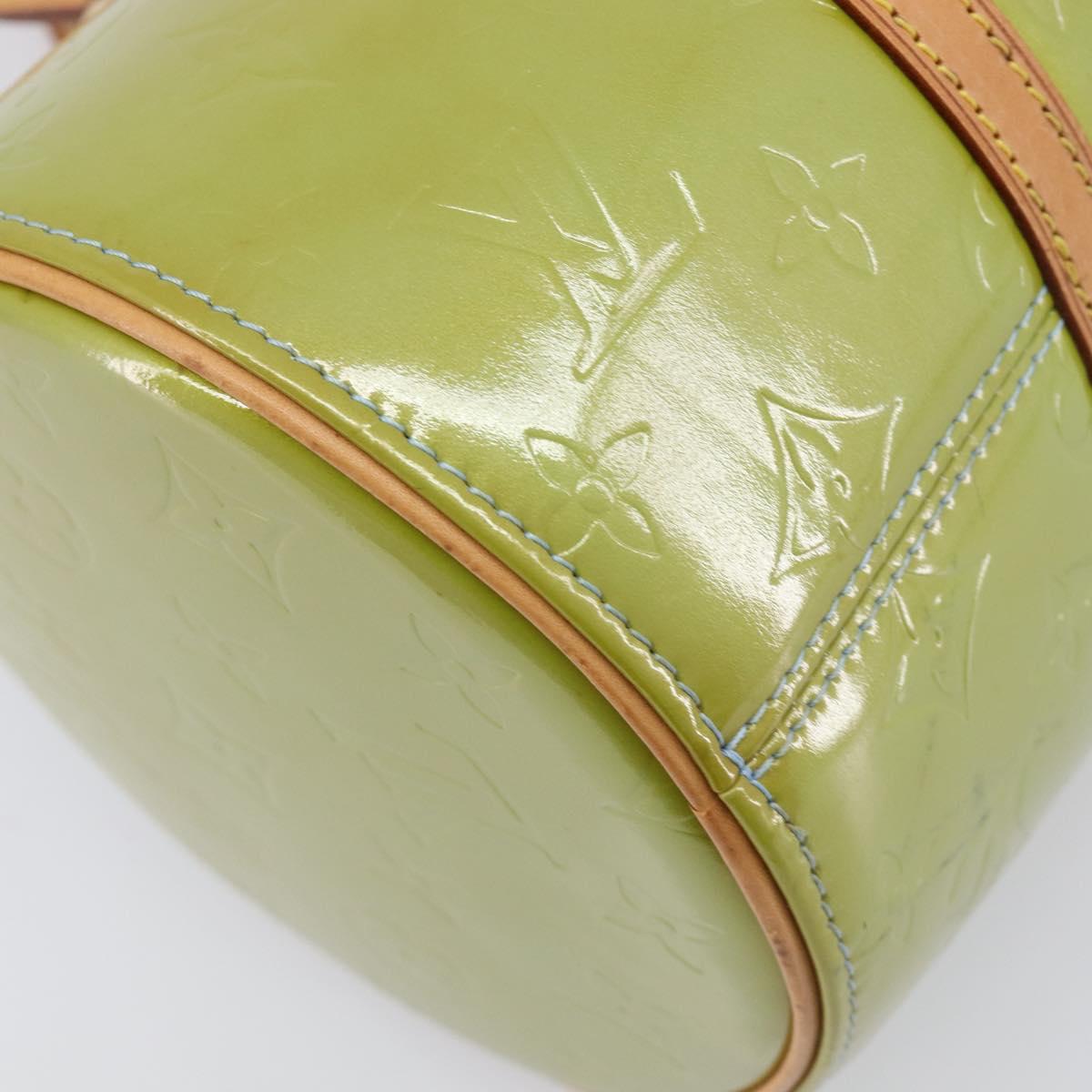 LOUIS VUITTON Monogram Vernis Bedford Hand Bag Baby Blue M91007 LV Auth 201430A