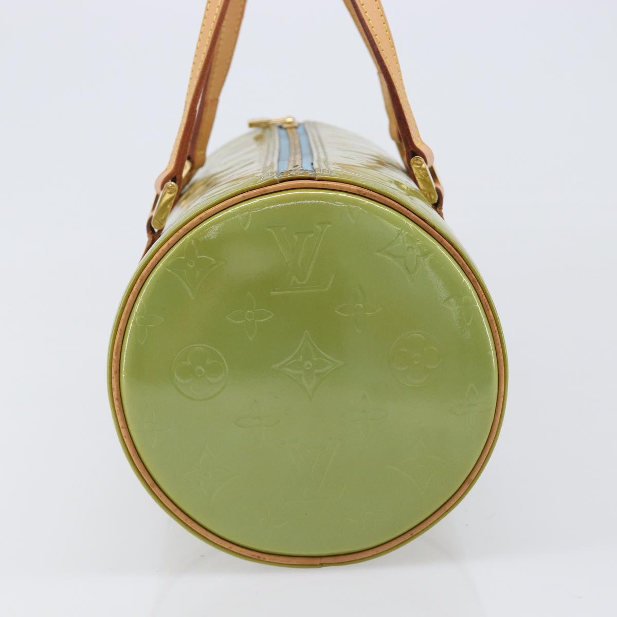 LOUIS VUITTON Monogram Vernis Bedford Hand Bag Baby Blue M91007 LV Auth 201430A