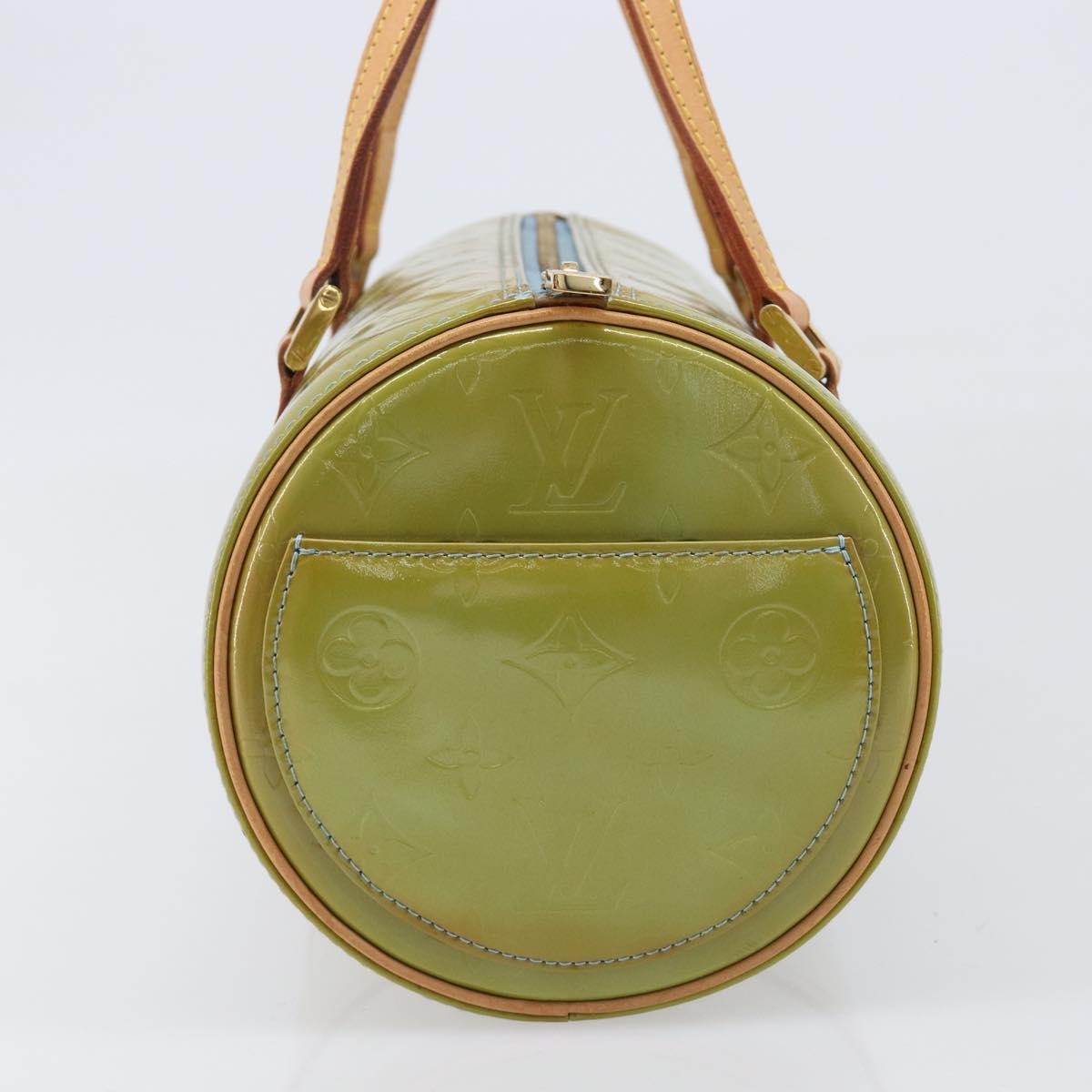 LOUIS VUITTON Monogram Vernis Bedford Hand Bag Baby Blue M91007 LV Auth 201430A