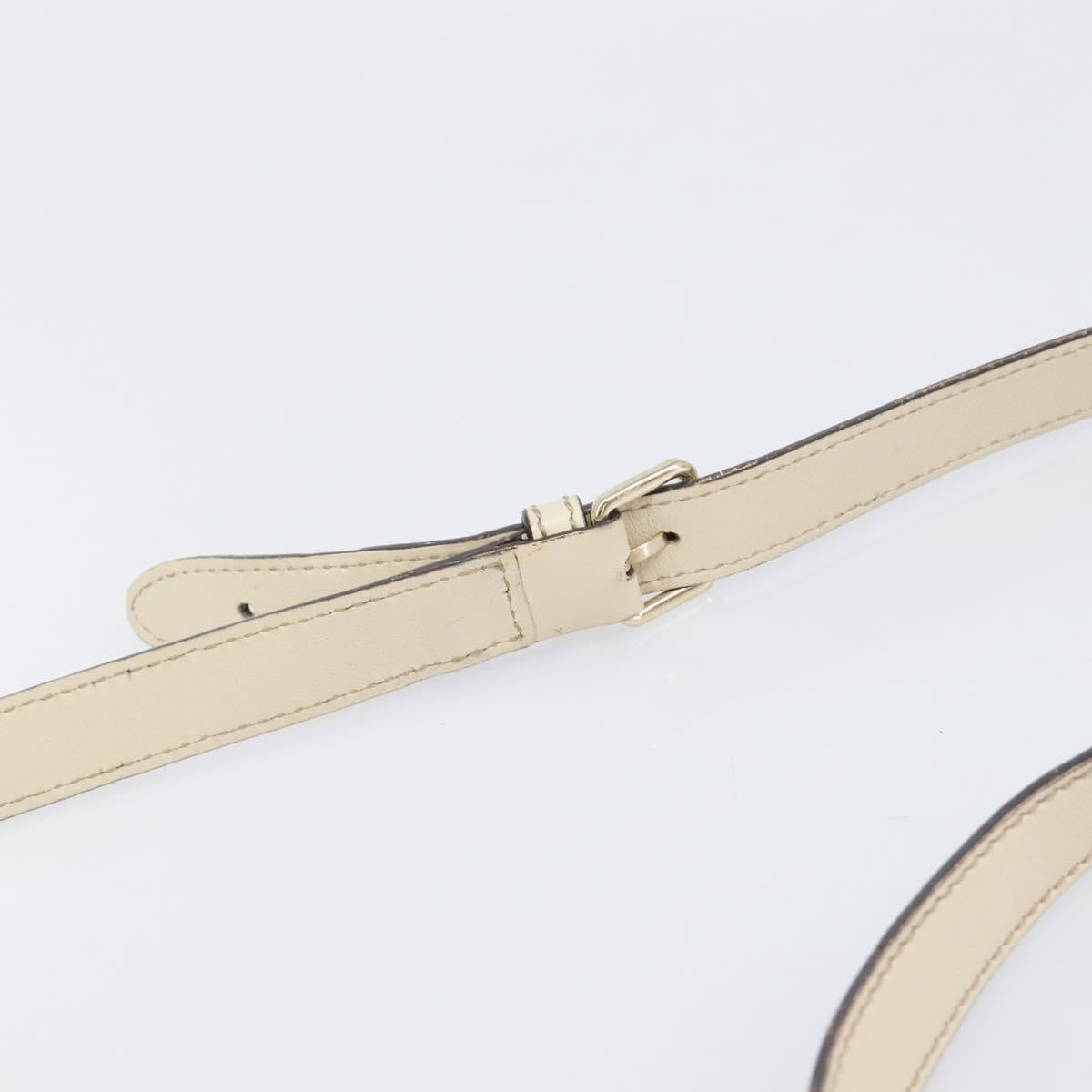 GUCCI GG Canvas Shoulder Bag Beige Gold Tone 169998 Auth 201433