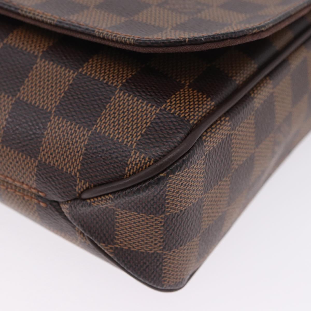 LOUIS VUITTON Damier Ebene District PM Shoulder Bag N41213 LV Auth 201434V