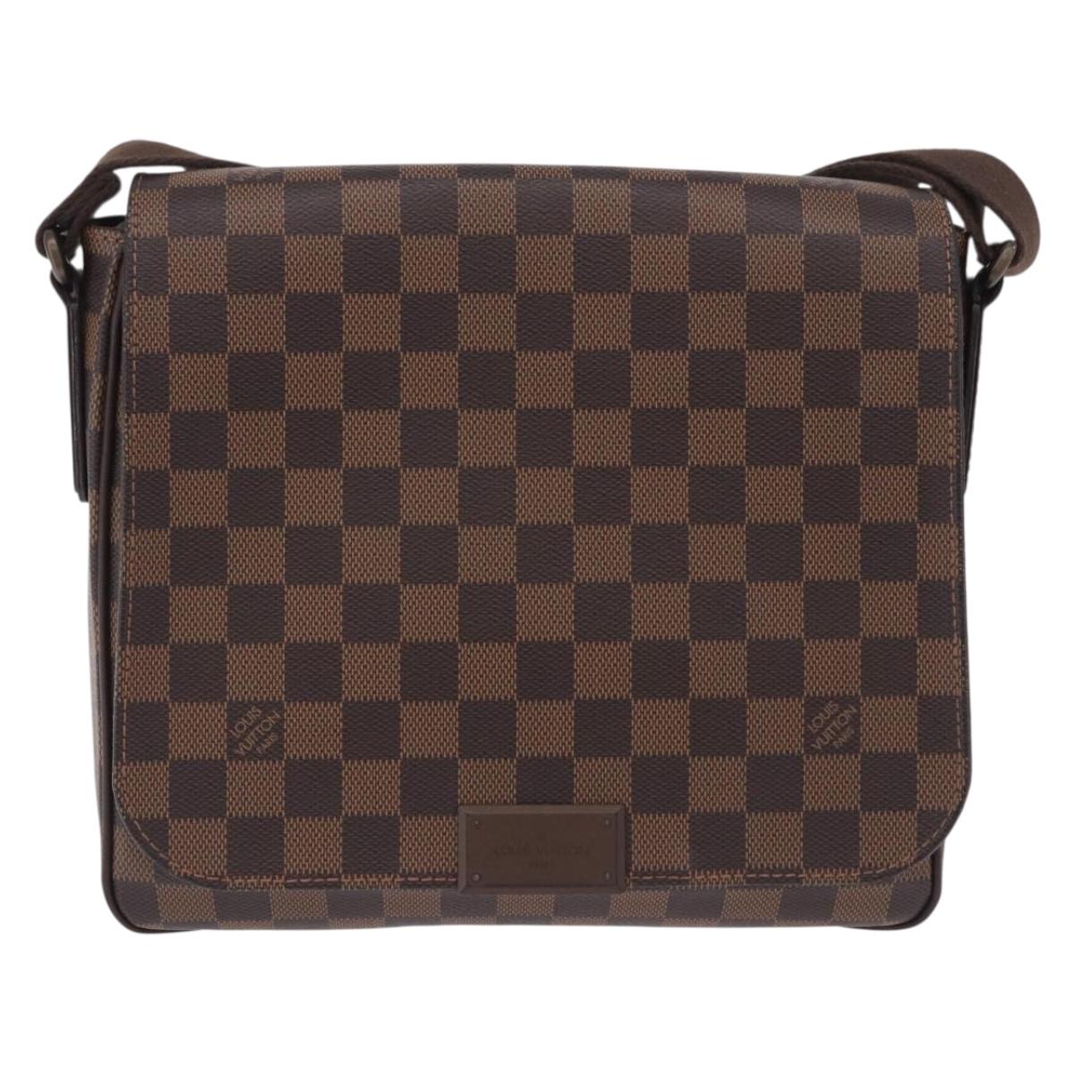 LOUIS VUITTON Damier Ebene District PM Shoulder Bag N41213 LV Auth 201434V