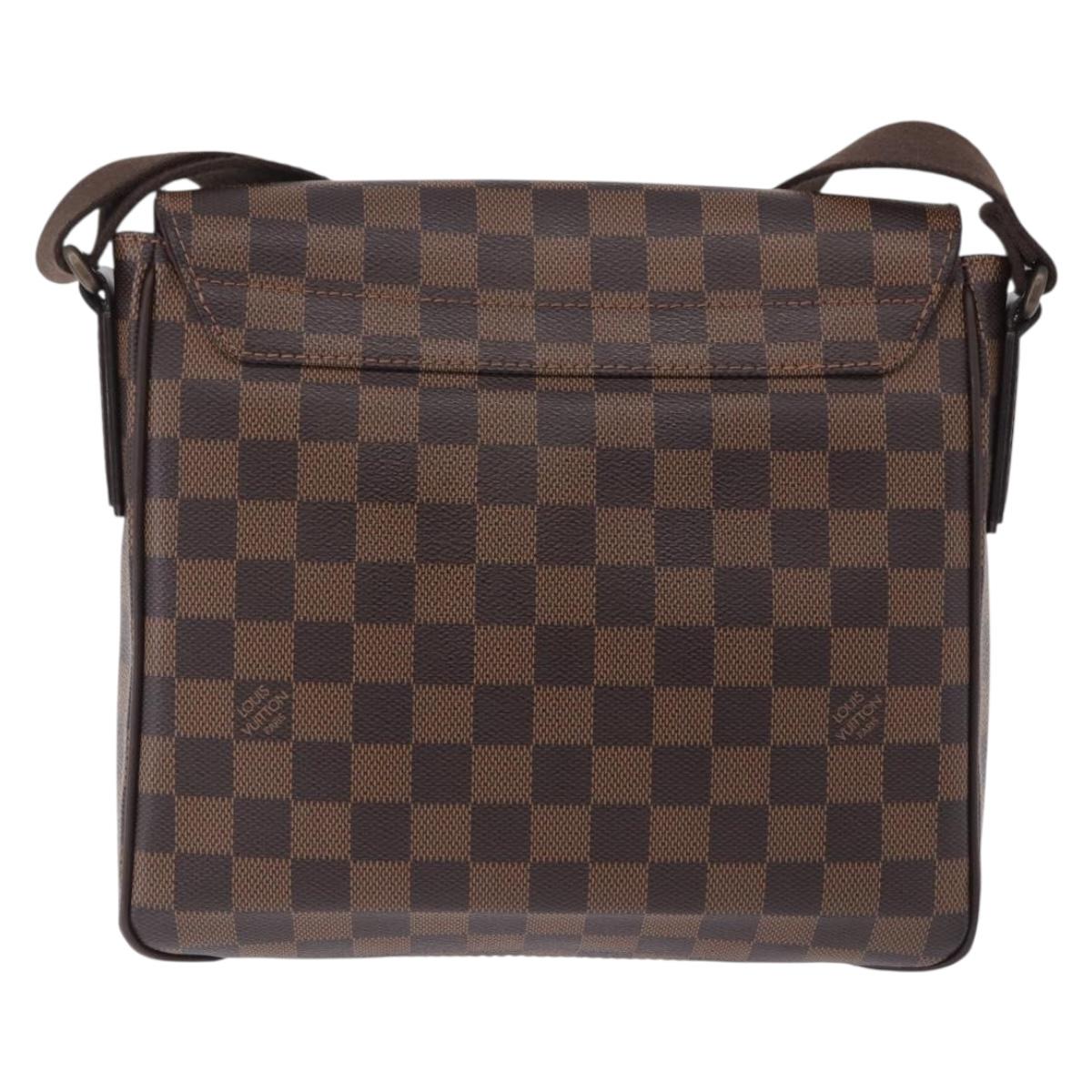 LOUIS VUITTON Damier Ebene District PM Shoulder Bag N41213 LV Auth 201434V