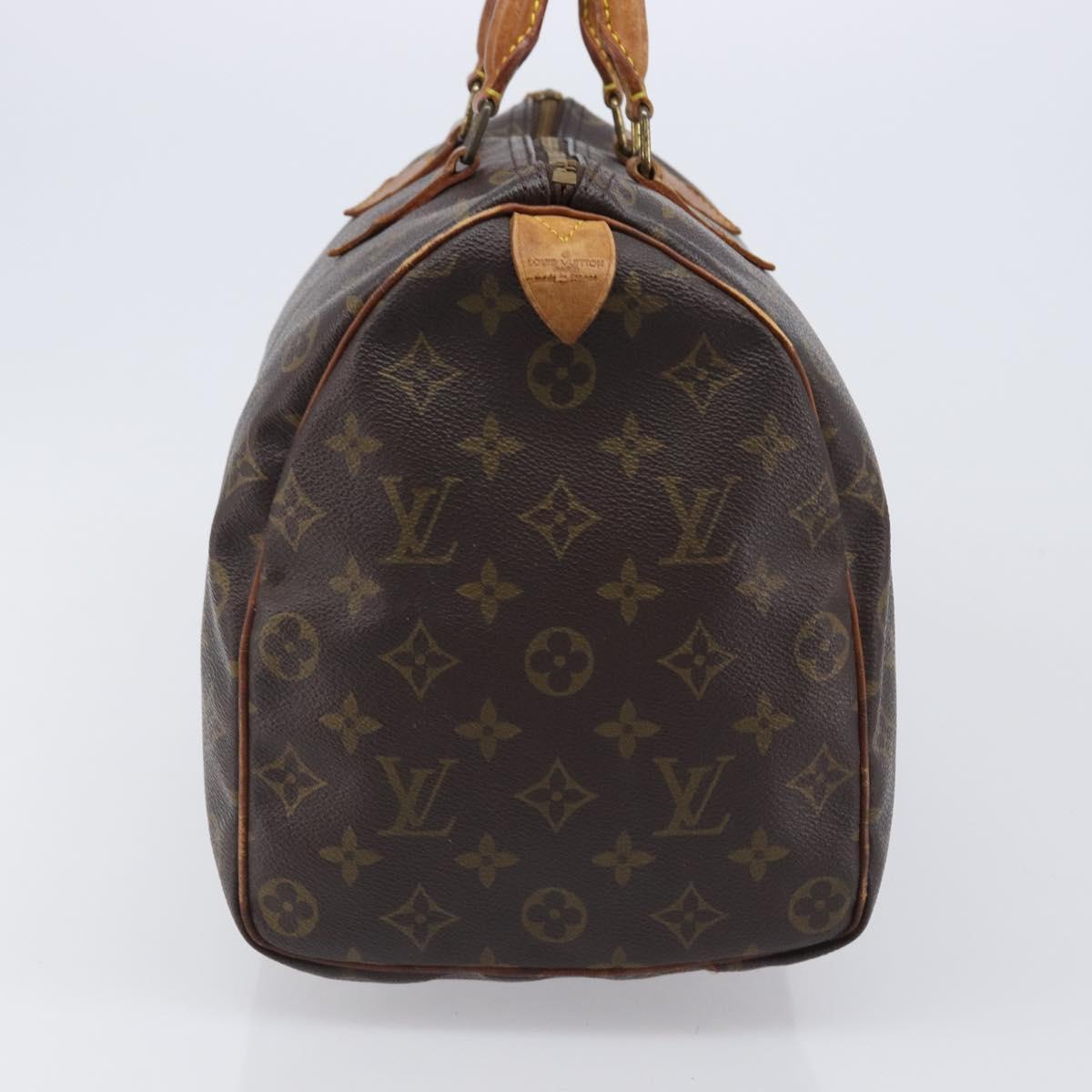 LOUIS VUITTON Monogram Speedy 35 Hand Bag M41524 LV Auth 201435
