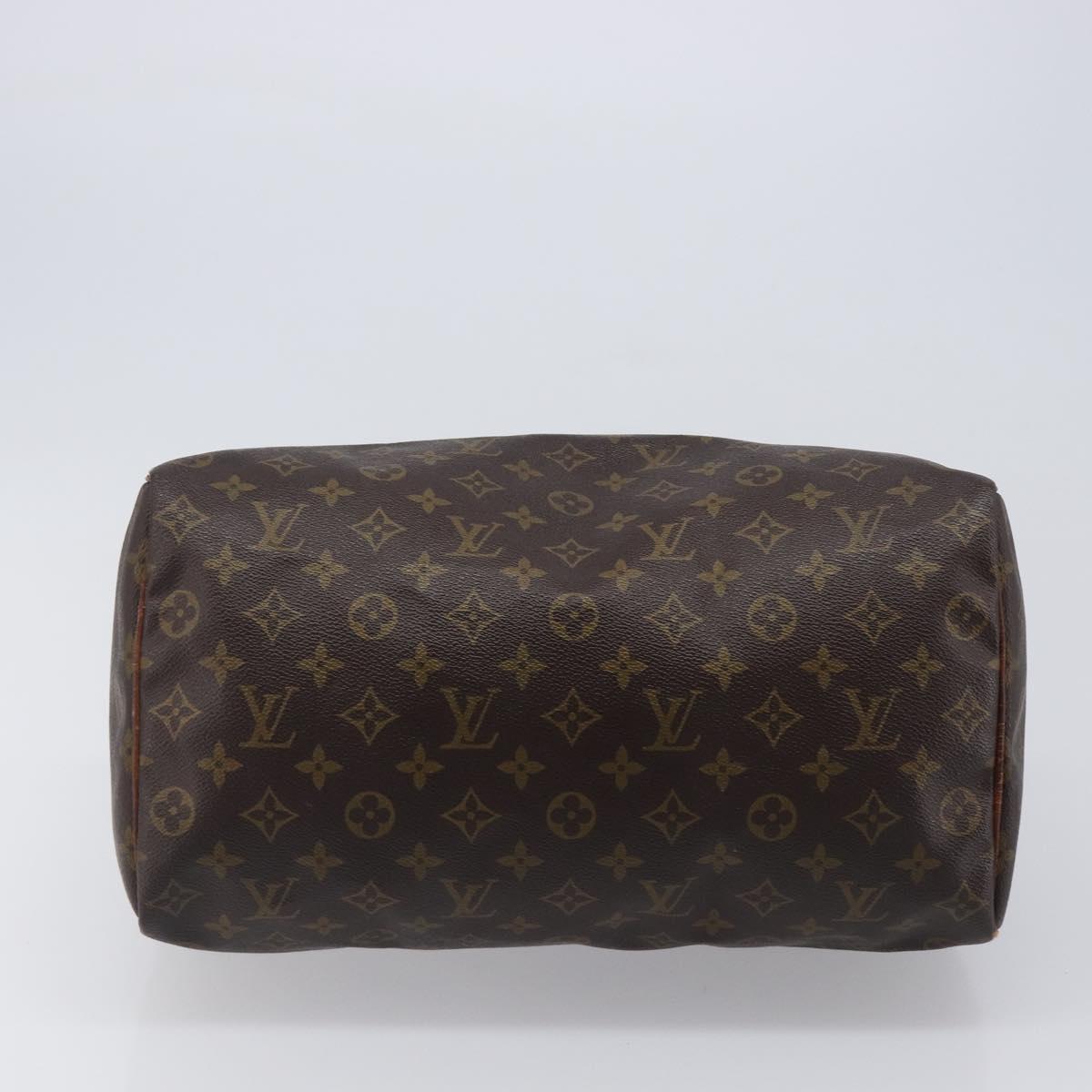LOUIS VUITTON Monogram Speedy 35 Hand Bag M41524 LV Auth 201435