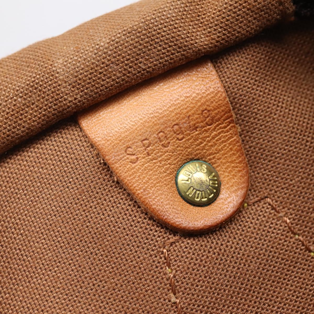 LOUIS VUITTON Monogram Speedy 35 Hand Bag M41524 LV Auth 201441