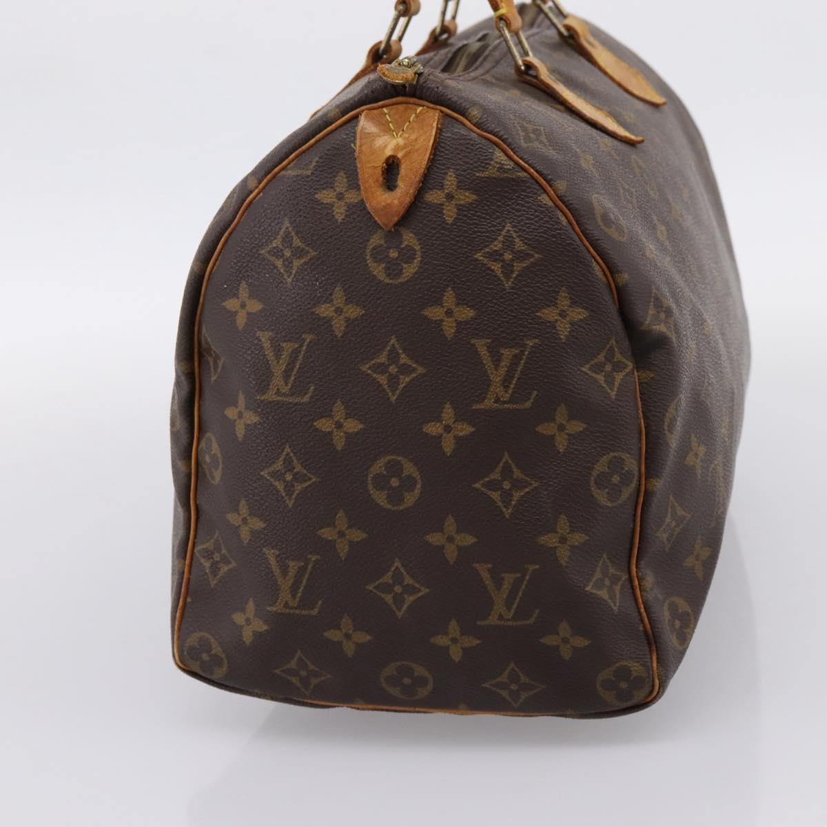 LOUIS VUITTON Monogram Speedy 35 Hand Bag M41524 LV Auth 201441