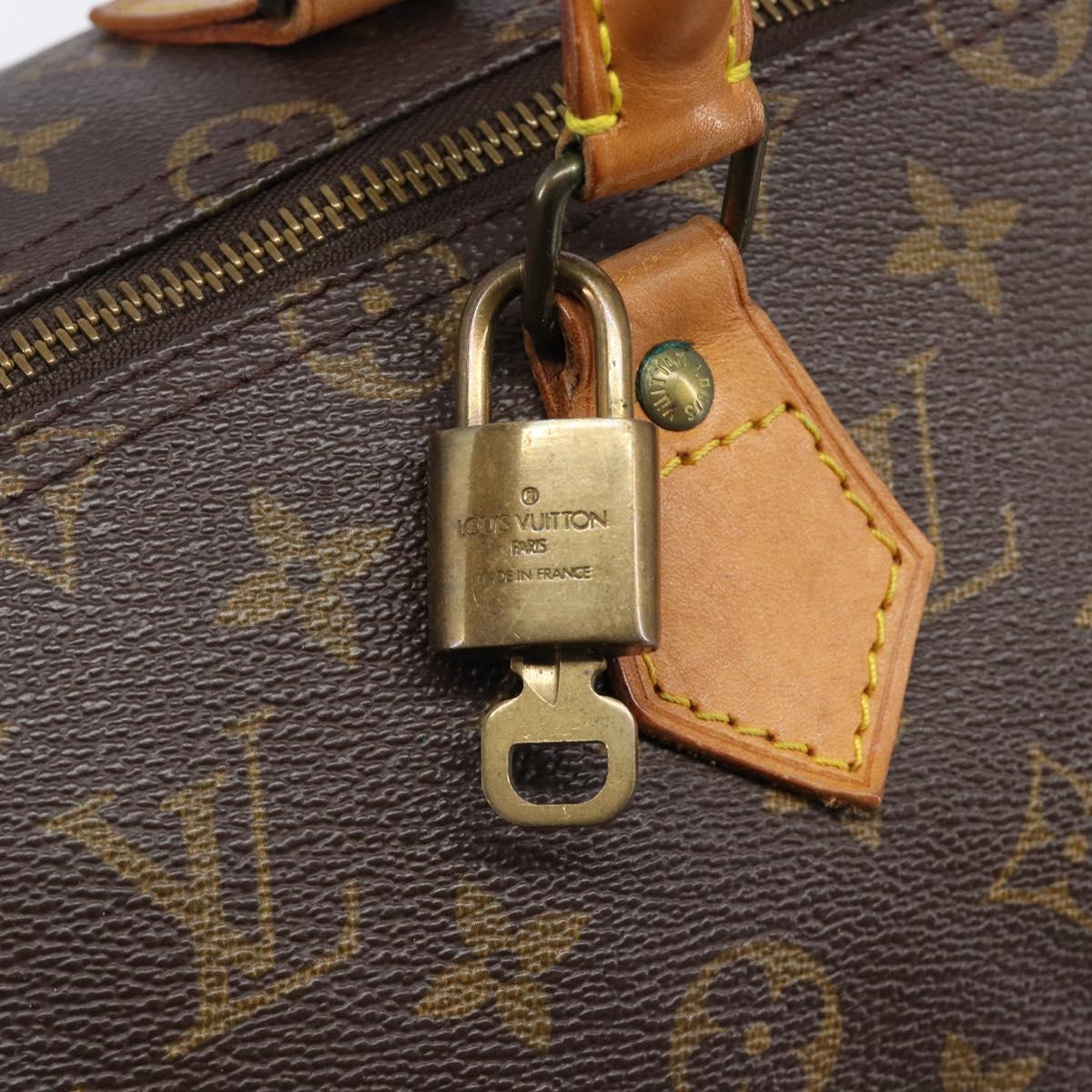 LOUIS VUITTON Monogram Speedy 35 Hand Bag M41524 LV Auth 201442V