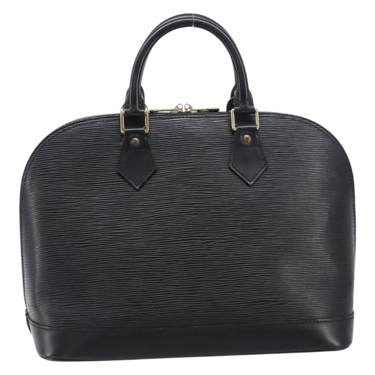LOUIS VUITTON Epi Alma Hand Bag Noir Black M52142 LV Auth 201447A