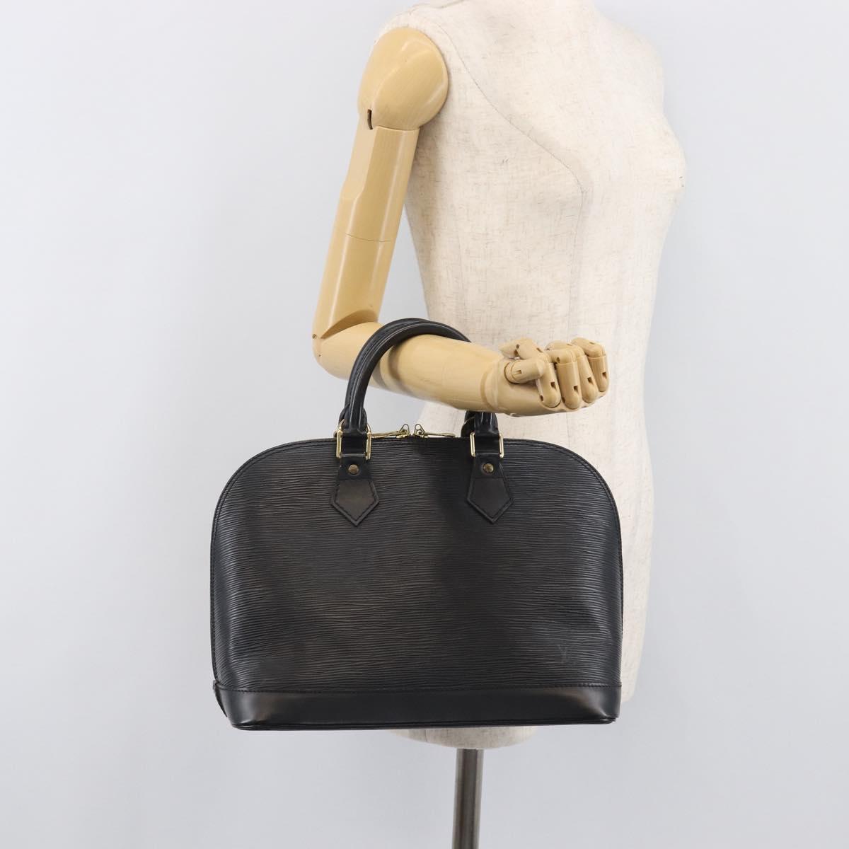 LOUIS VUITTON Epi Alma Hand Bag Noir Black M52142 LV Auth 201447A