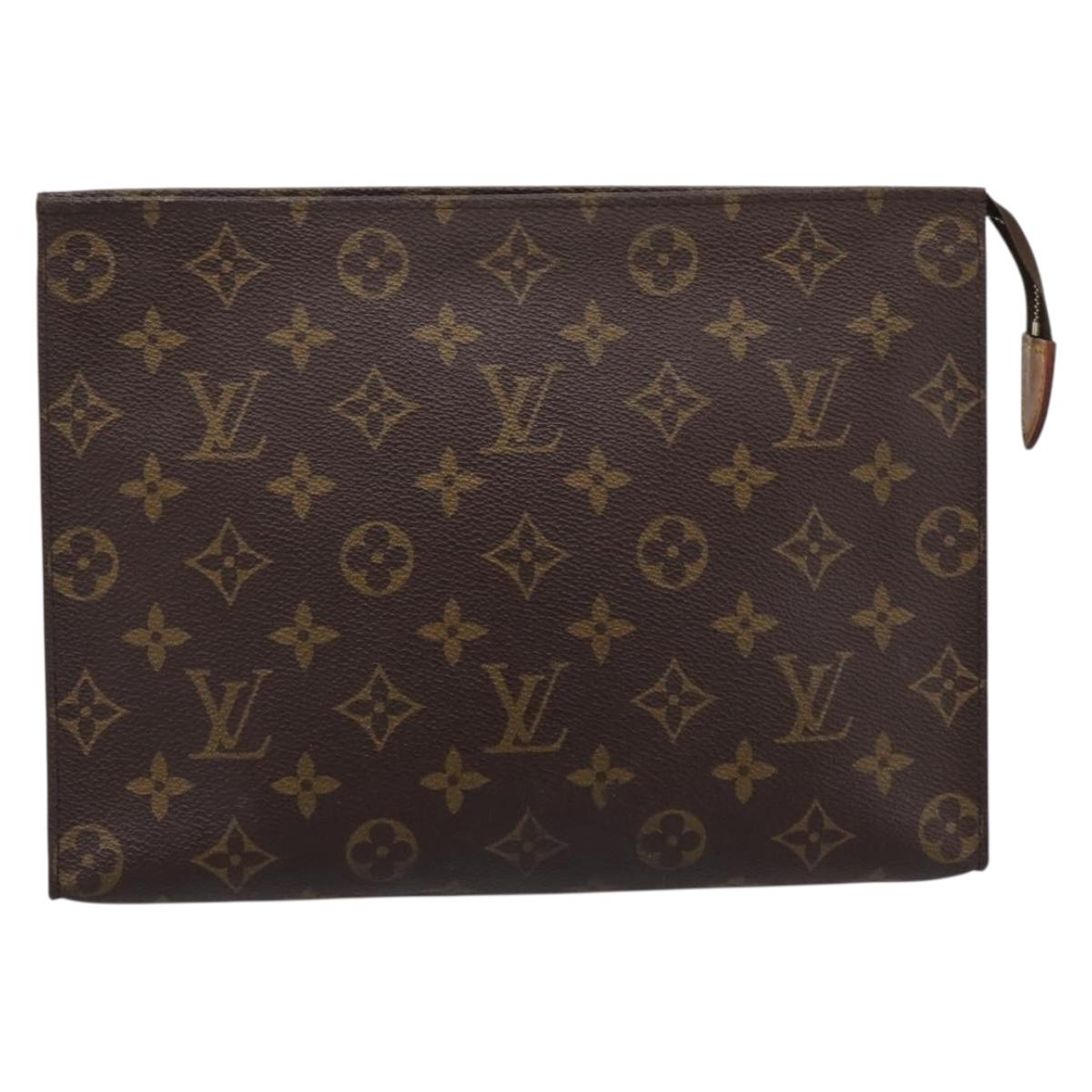 LOUIS VUITTON Monogram Poche Toilette 26 Pouch M47542 LV Auth 201448