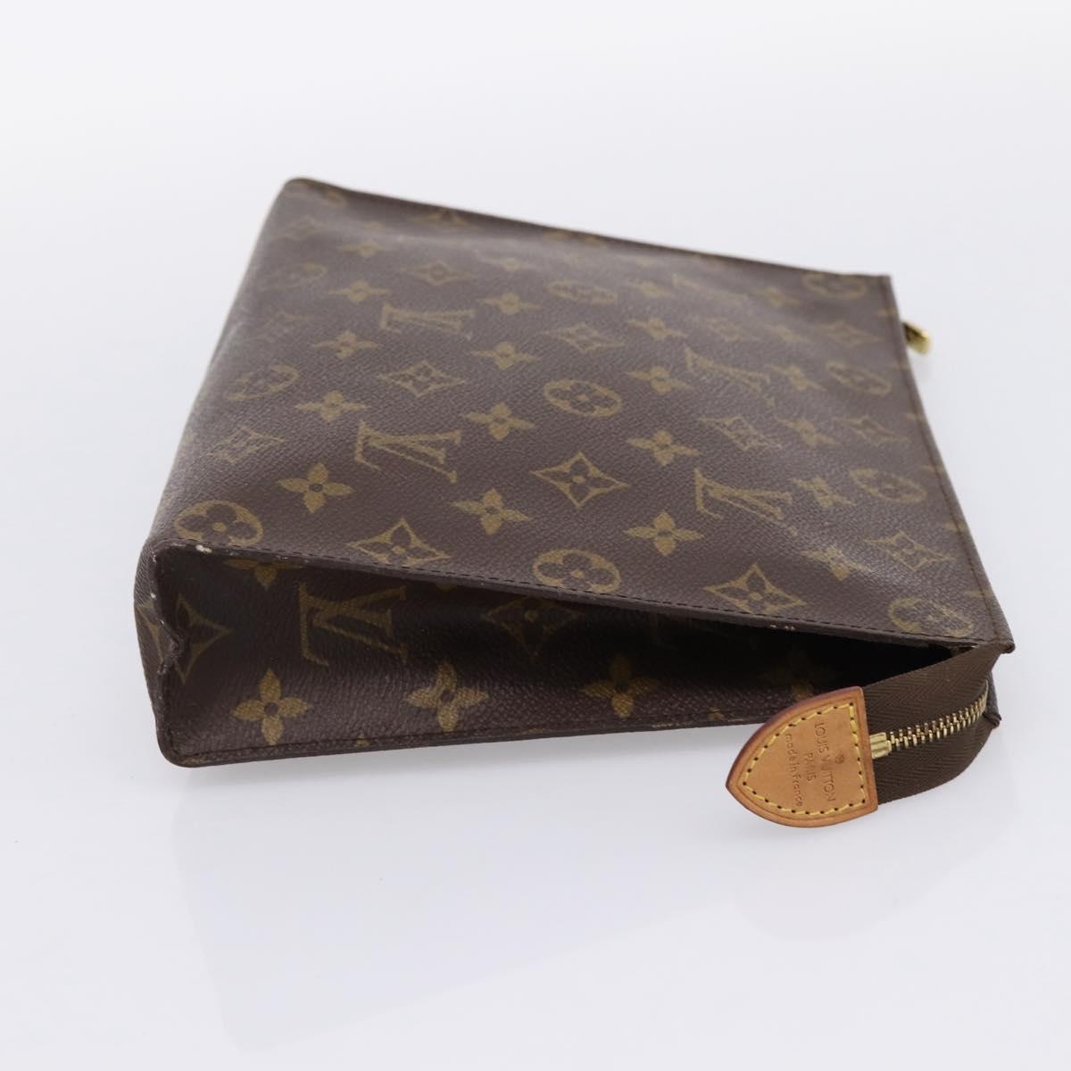 LOUIS VUITTON Monogram Poche Toilette 26 Pouch M47542 LV Auth 201448