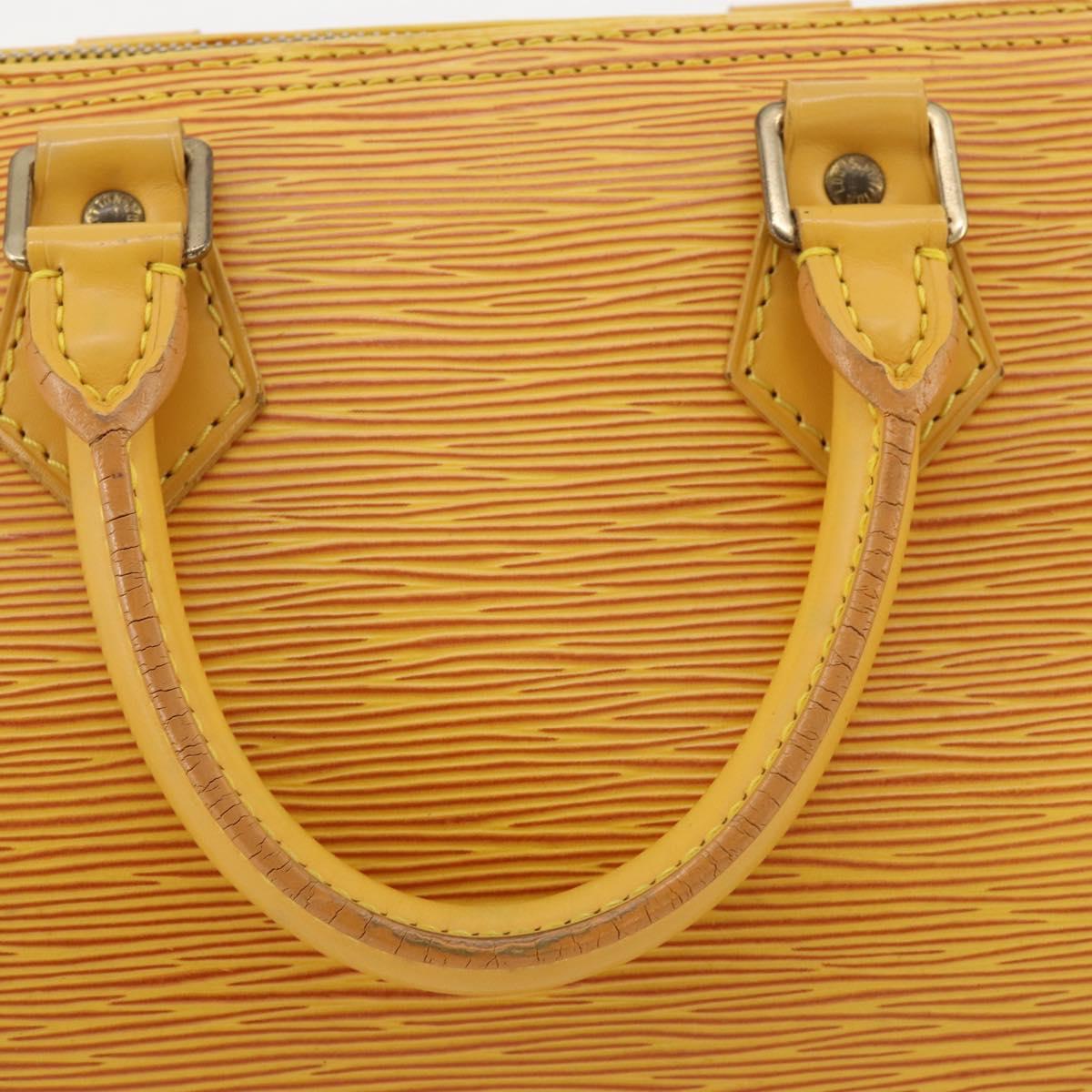LOUIS VUITTON Epi Speedy 25 Hand Bag Tassili Yellow M43019 LV Auth 201455V