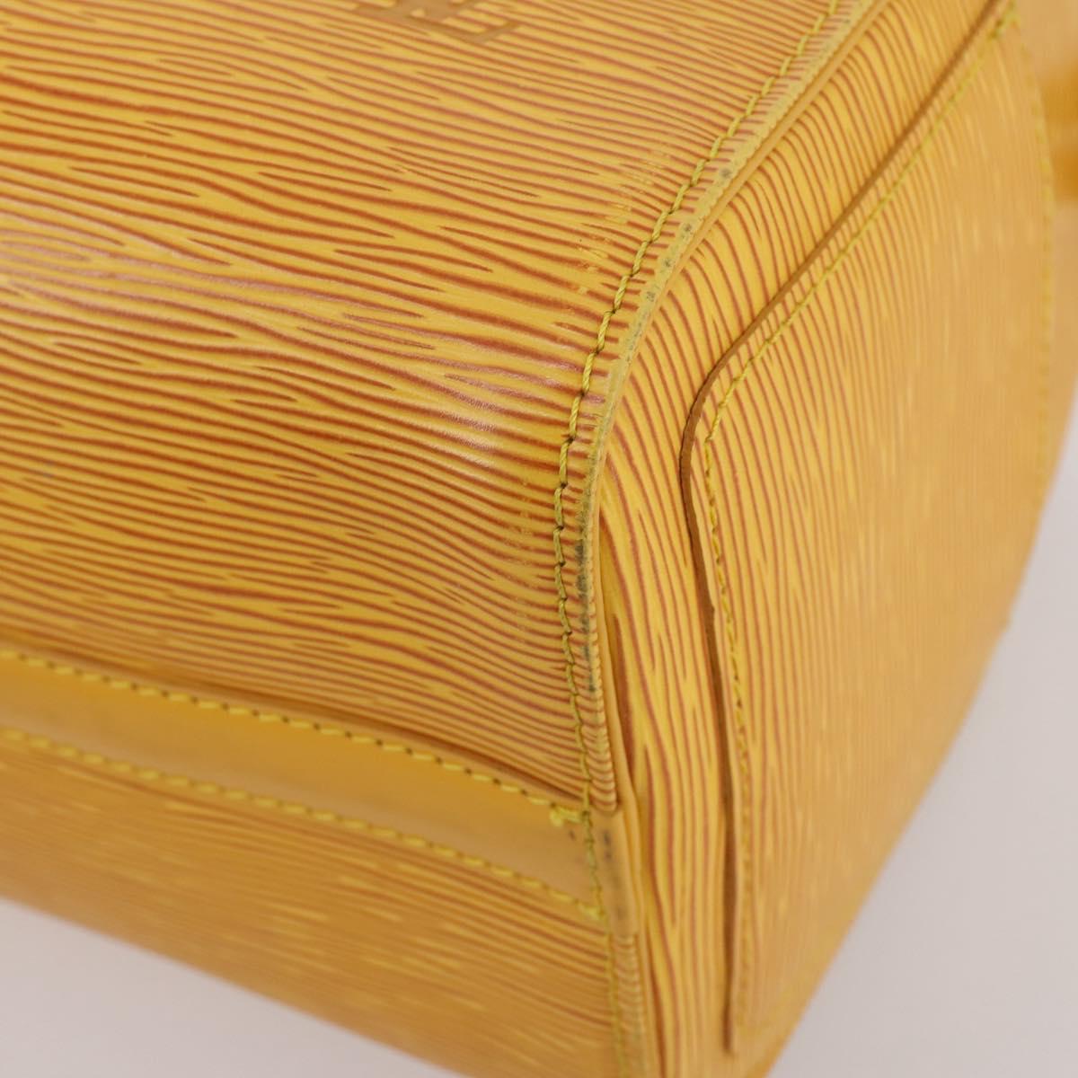 LOUIS VUITTON Epi Speedy 25 Hand Bag Tassili Yellow M43019 LV Auth 201455V