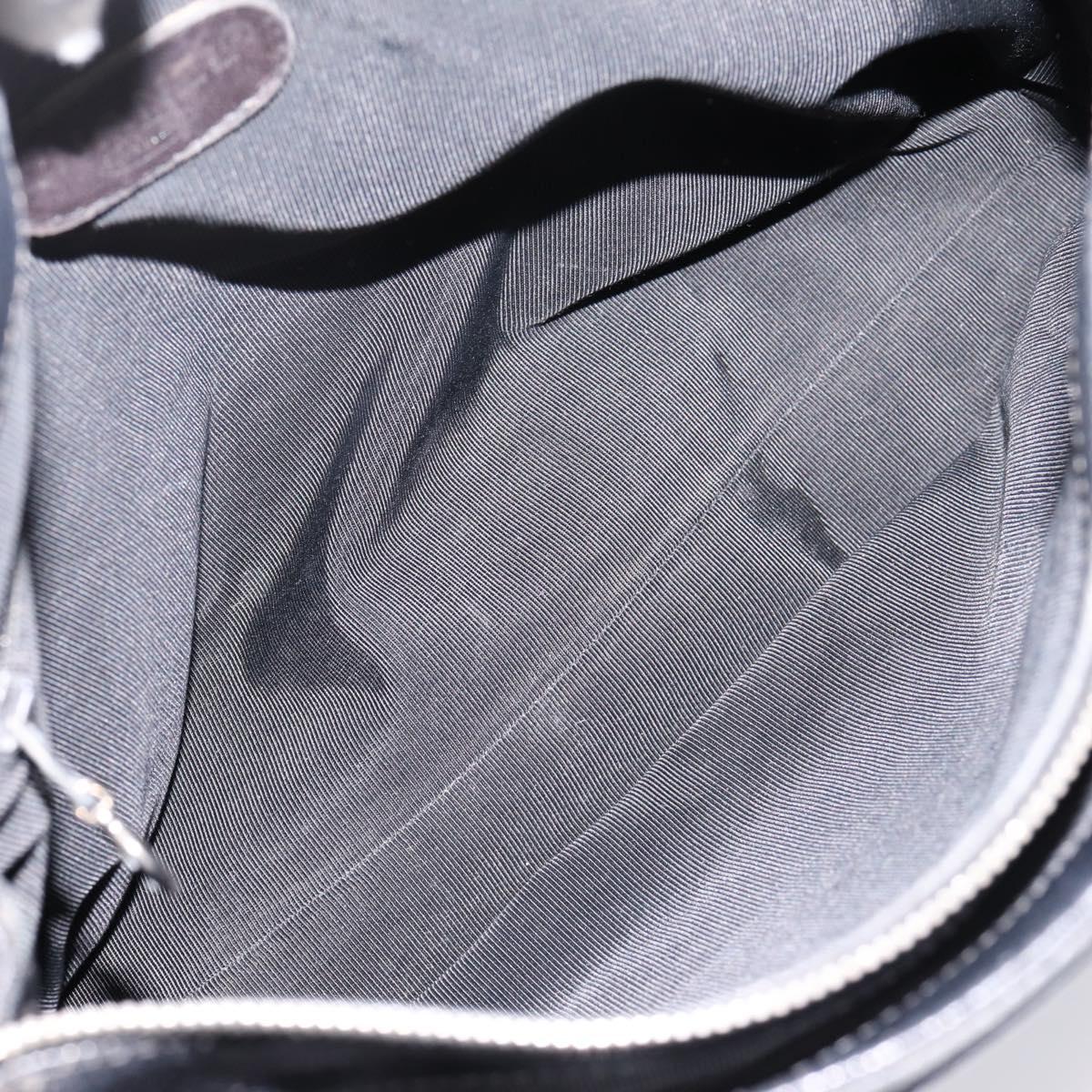 CHANEL Tote Bag Caviar Skin Black Silver CC Auth 201476