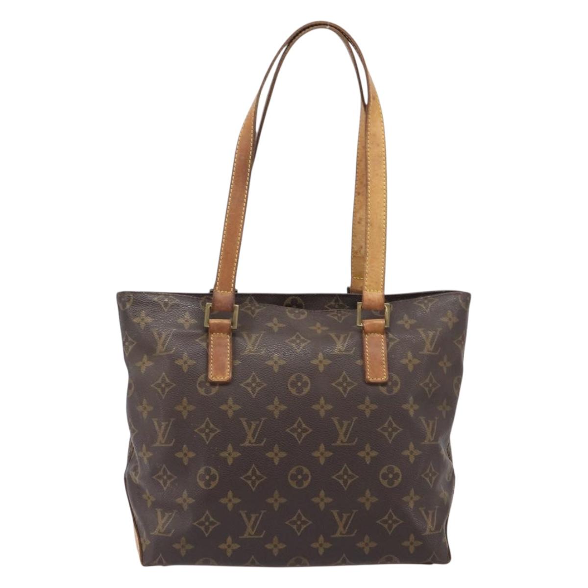 LOUIS VUITTON Monogram Cabas Piano Tote Bag M51148 LV Auth 201480