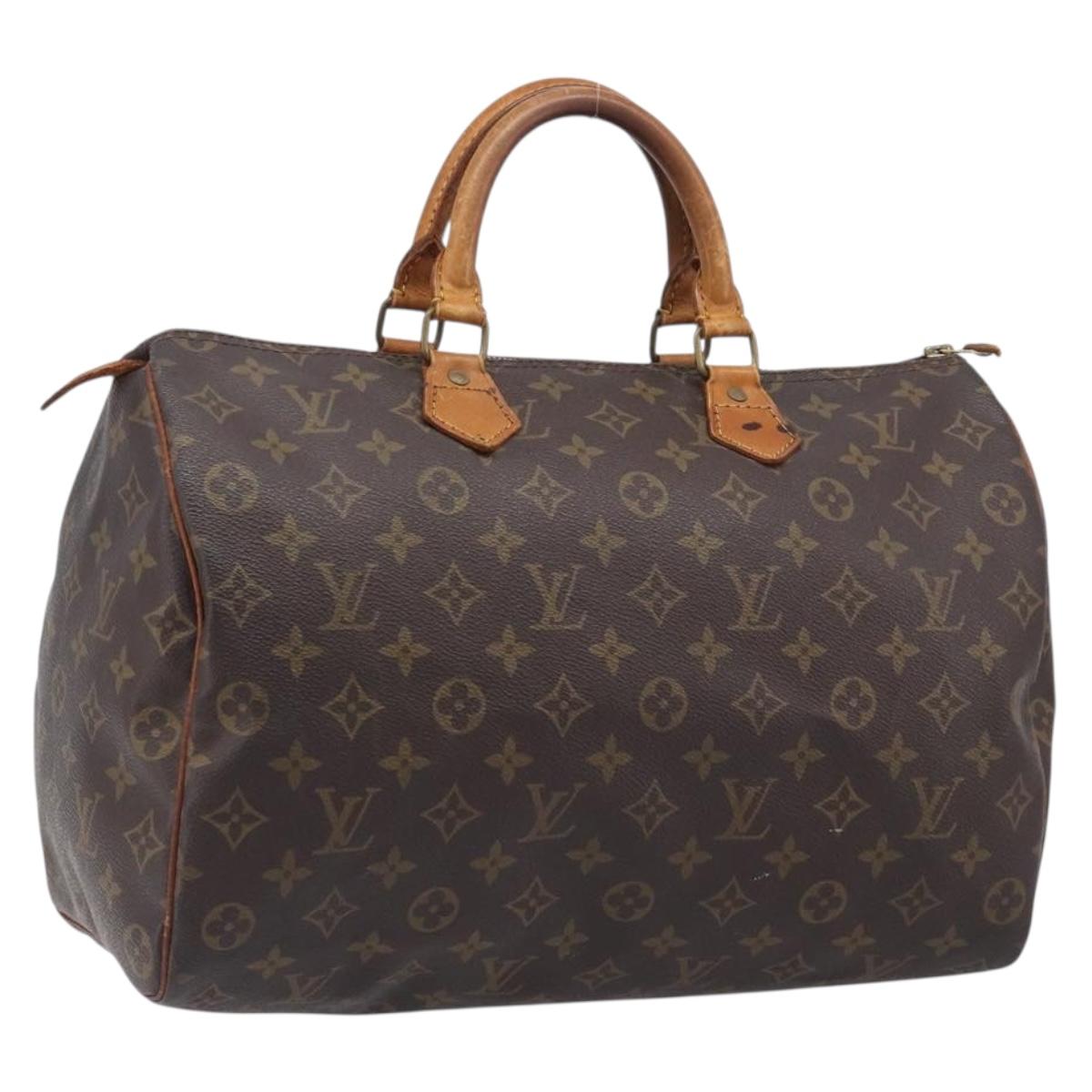 LOUIS VUITTON Monogram Speedy 35 Hand Bag M41524 LV Auth 201481