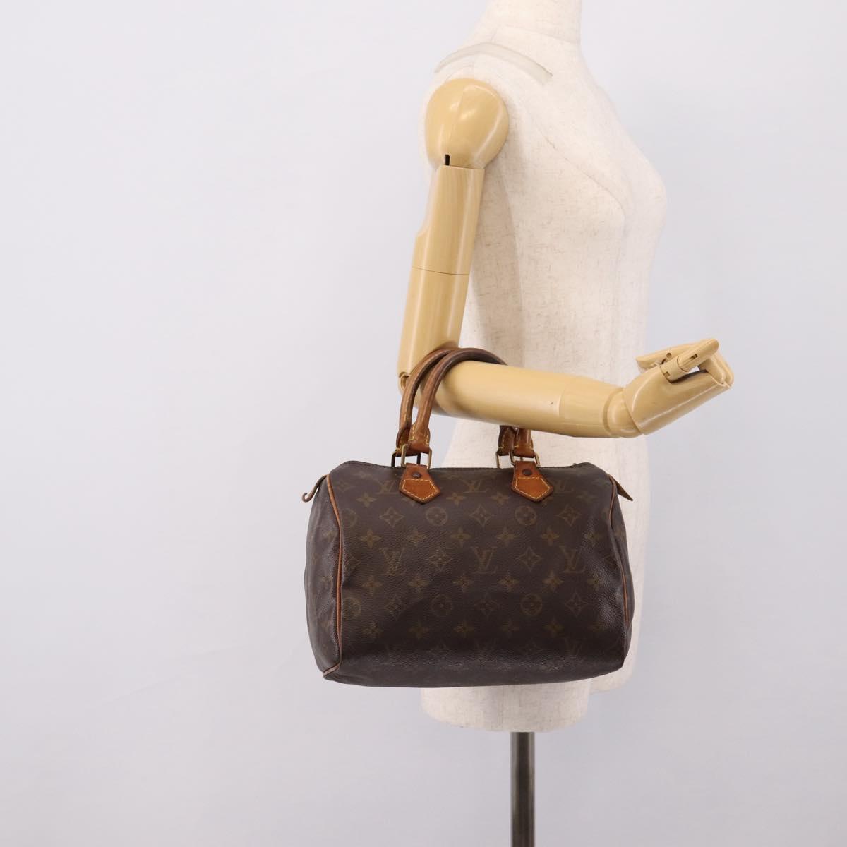 LOUIS VUITTON Monogram Speedy 25 Hand Bag M41528 LV Auth 201491
