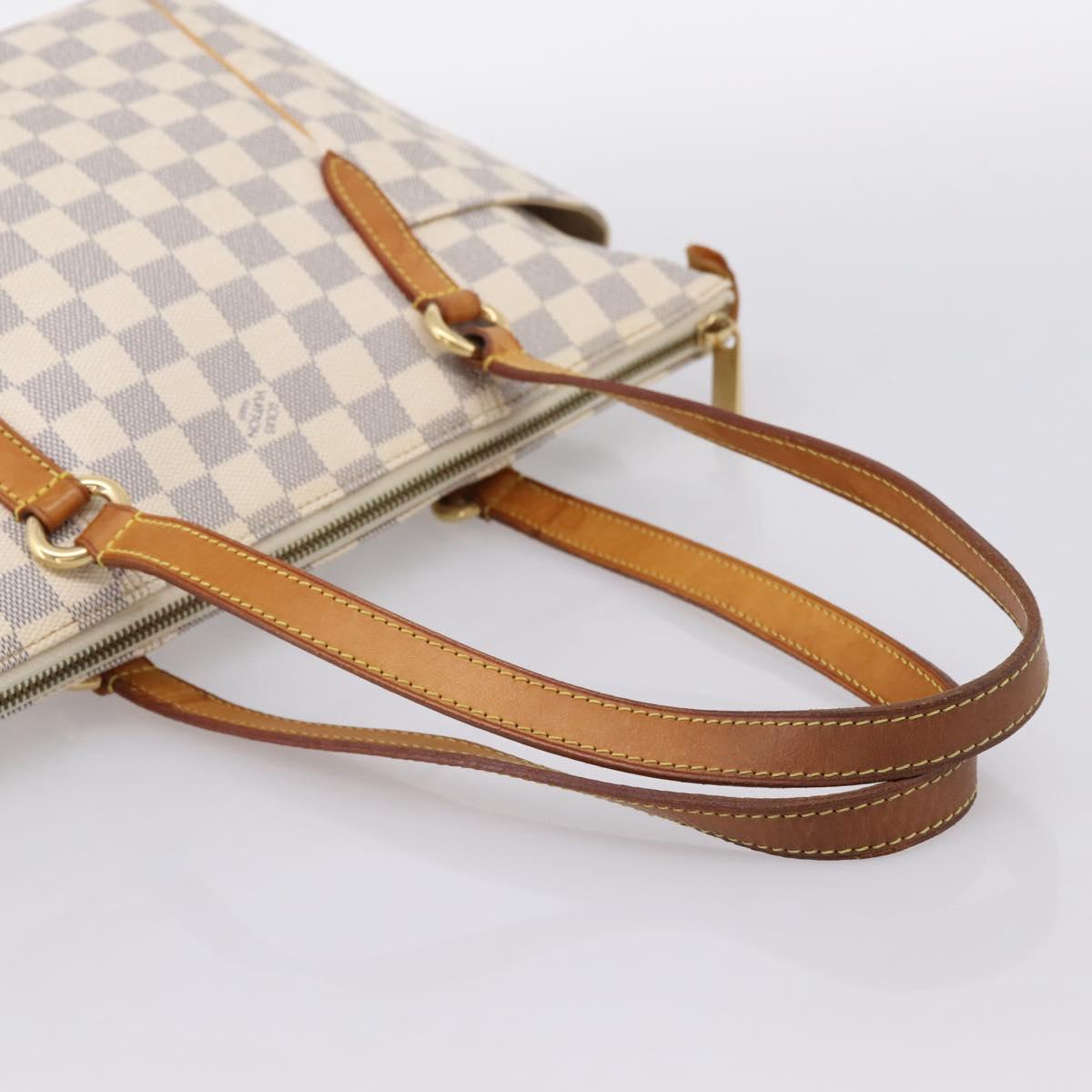 LOUIS VUITTON Damier Azur Totally PM Tote Bag N41280 LV Auth 201492A
