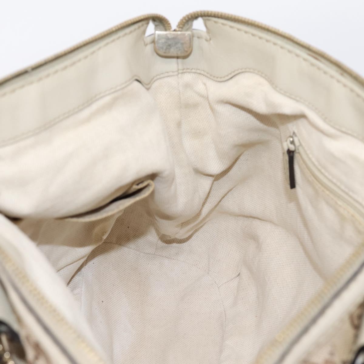 GUCCI GG Canvas Sukey Hand Bag 2way Beige Gold 247902 Auth 201493